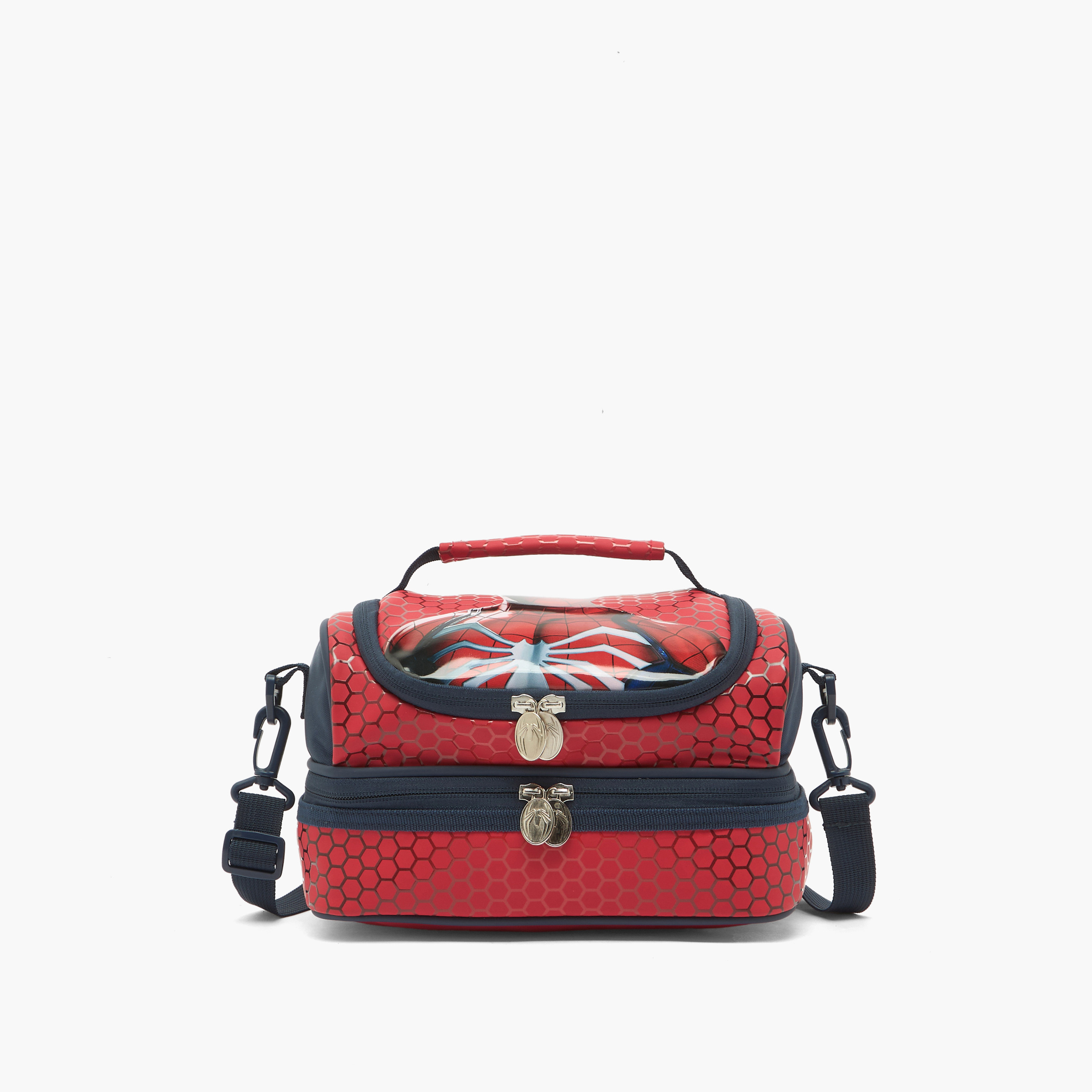 شنطة غداء بطبعات سبايدرمان وحزام قابل للفصل للأولاد من 5-8 سنوات-school-lunchessentials-lunchbags-image-1