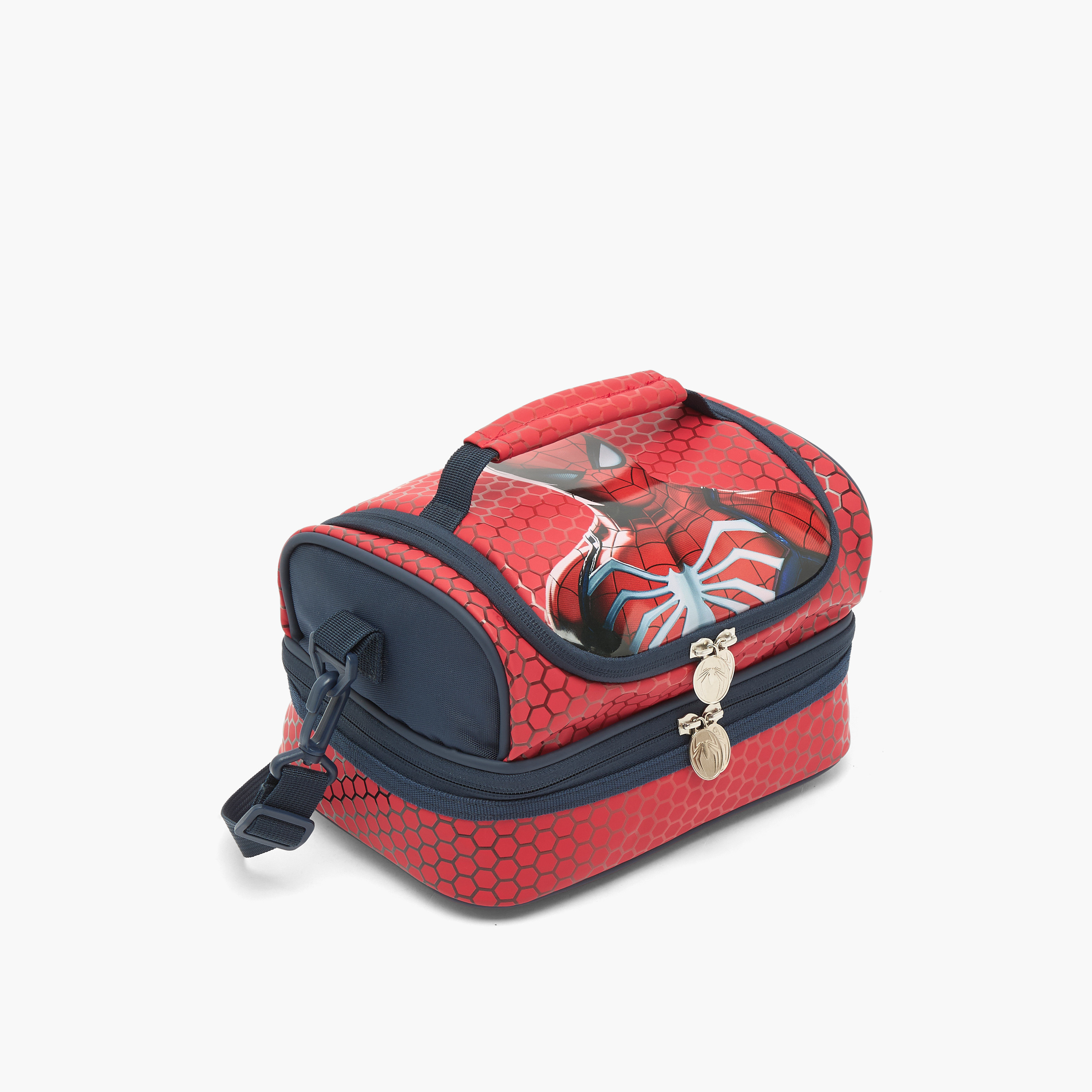 شنطة غداء بطبعات سبايدرمان وحزام قابل للفصل للأولاد من 5-8 سنوات-school-lunchessentials-lunchbags-image-2