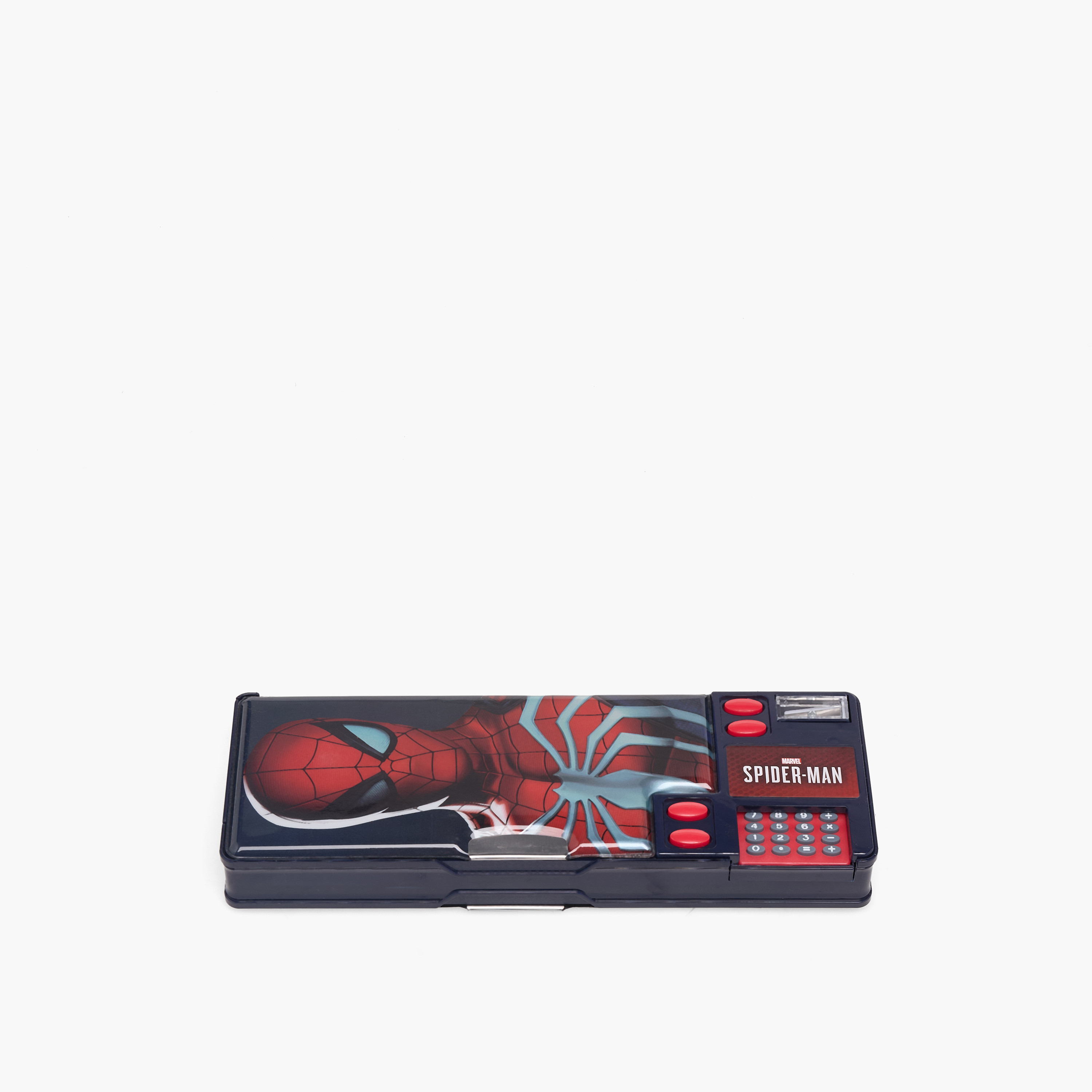 Spider-Man Print Pencil Case with Calculator-school-stationery-pencilcases-image-1