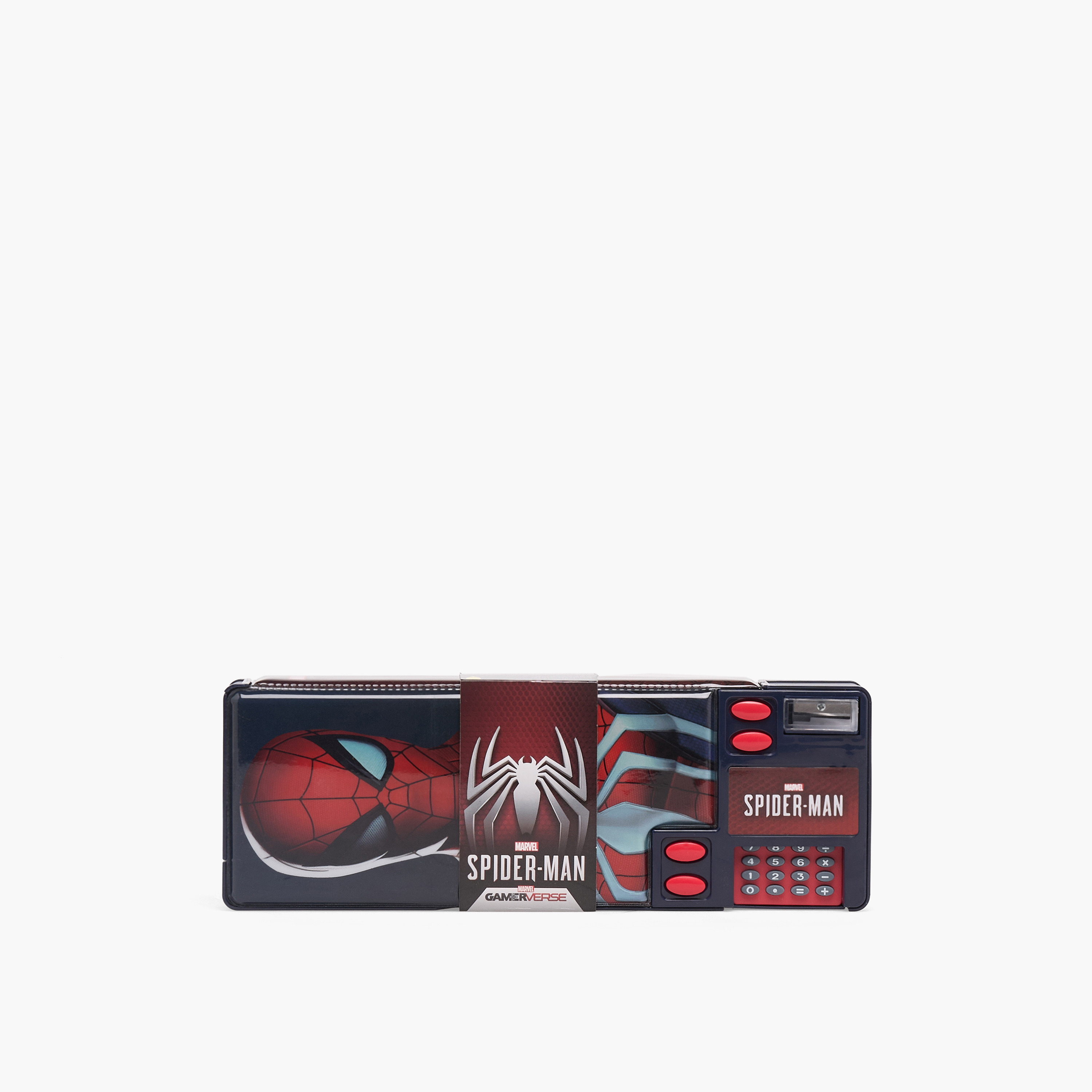 Spider-Man Print Pencil Case with Calculator-school-stationery-pencilcases-image-10