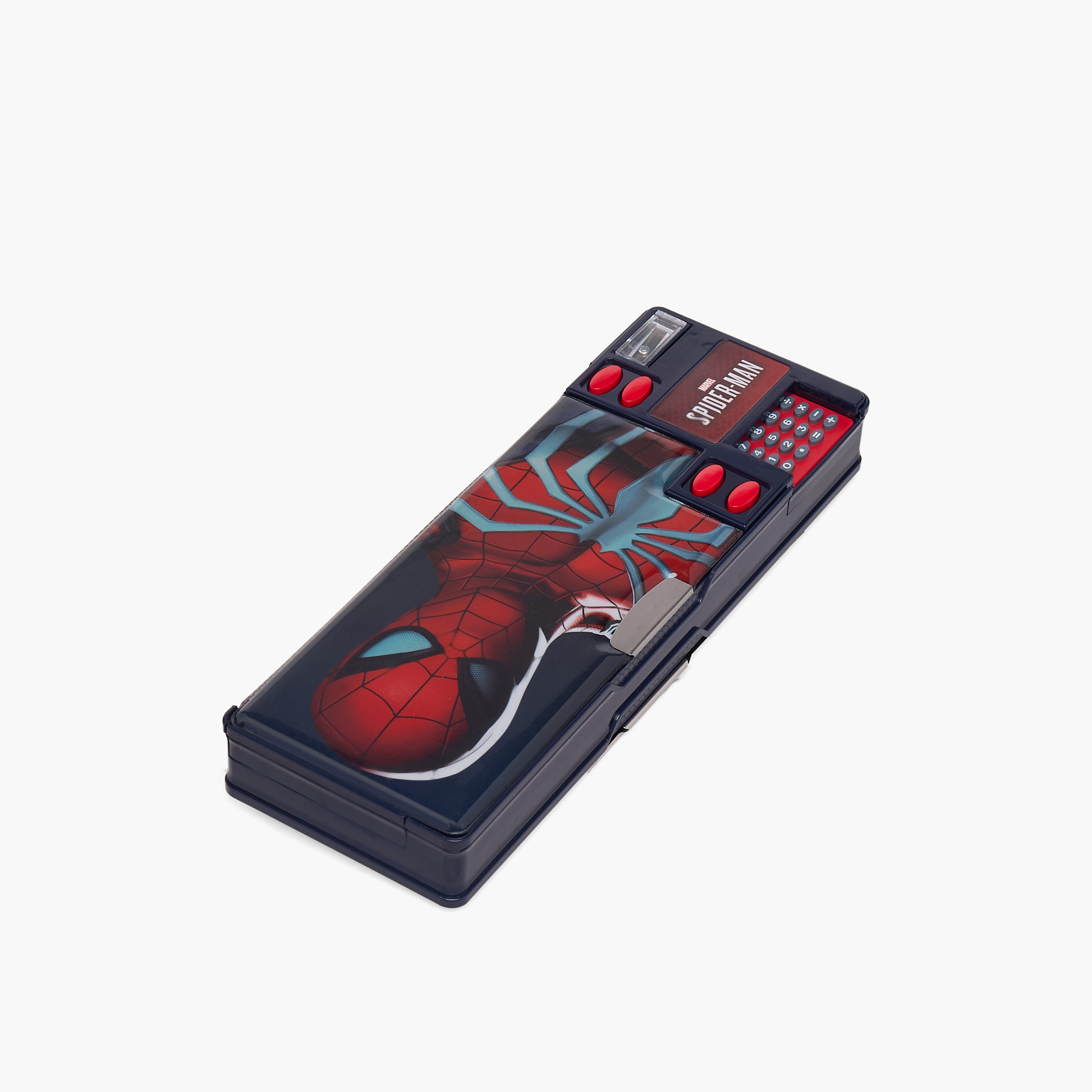 Spider-Man Print Pencil Case with Calculator-school-stationery-pencilcases-image-2