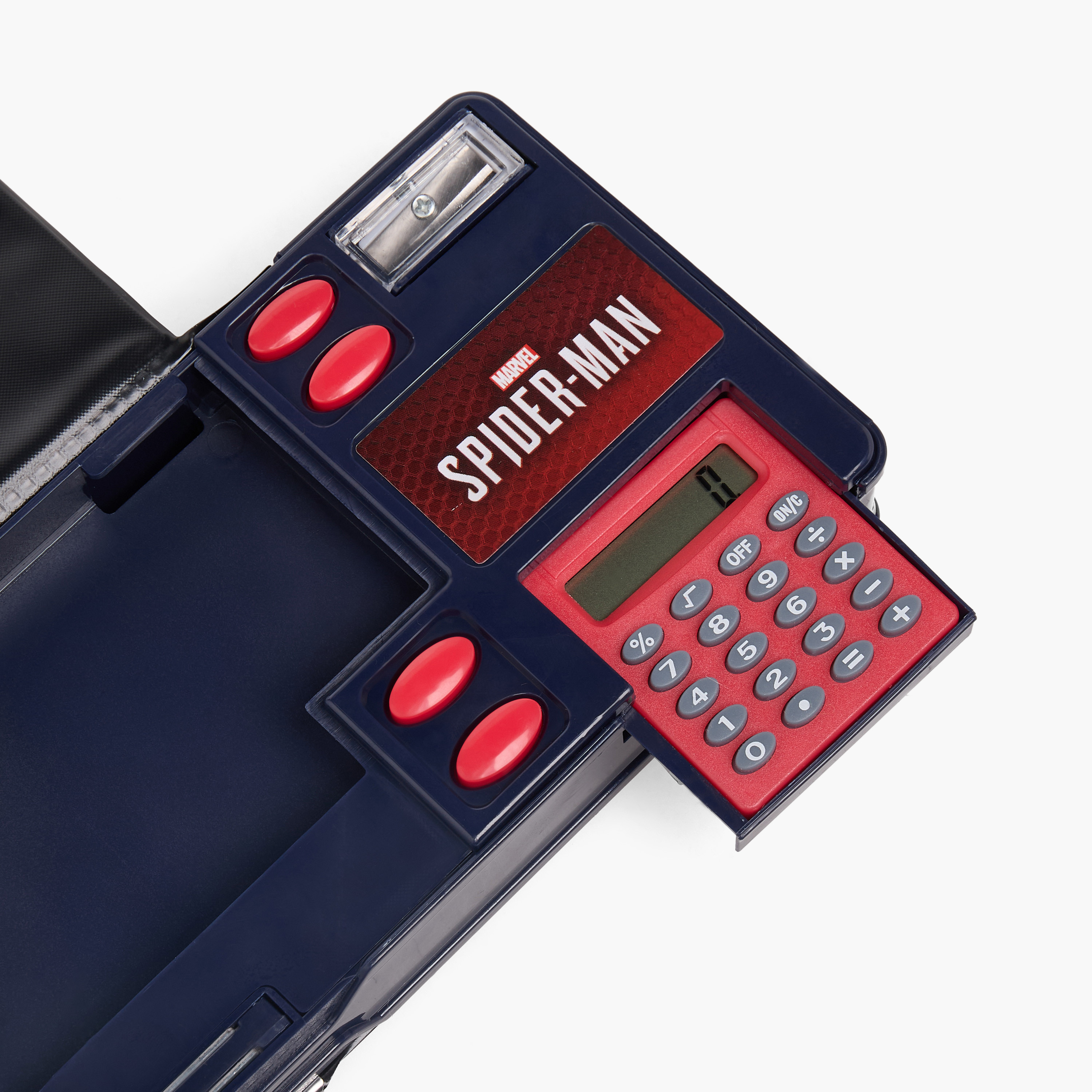 Spider-Man Print Pencil Case with Calculator-school-stationery-pencilcases-image-7