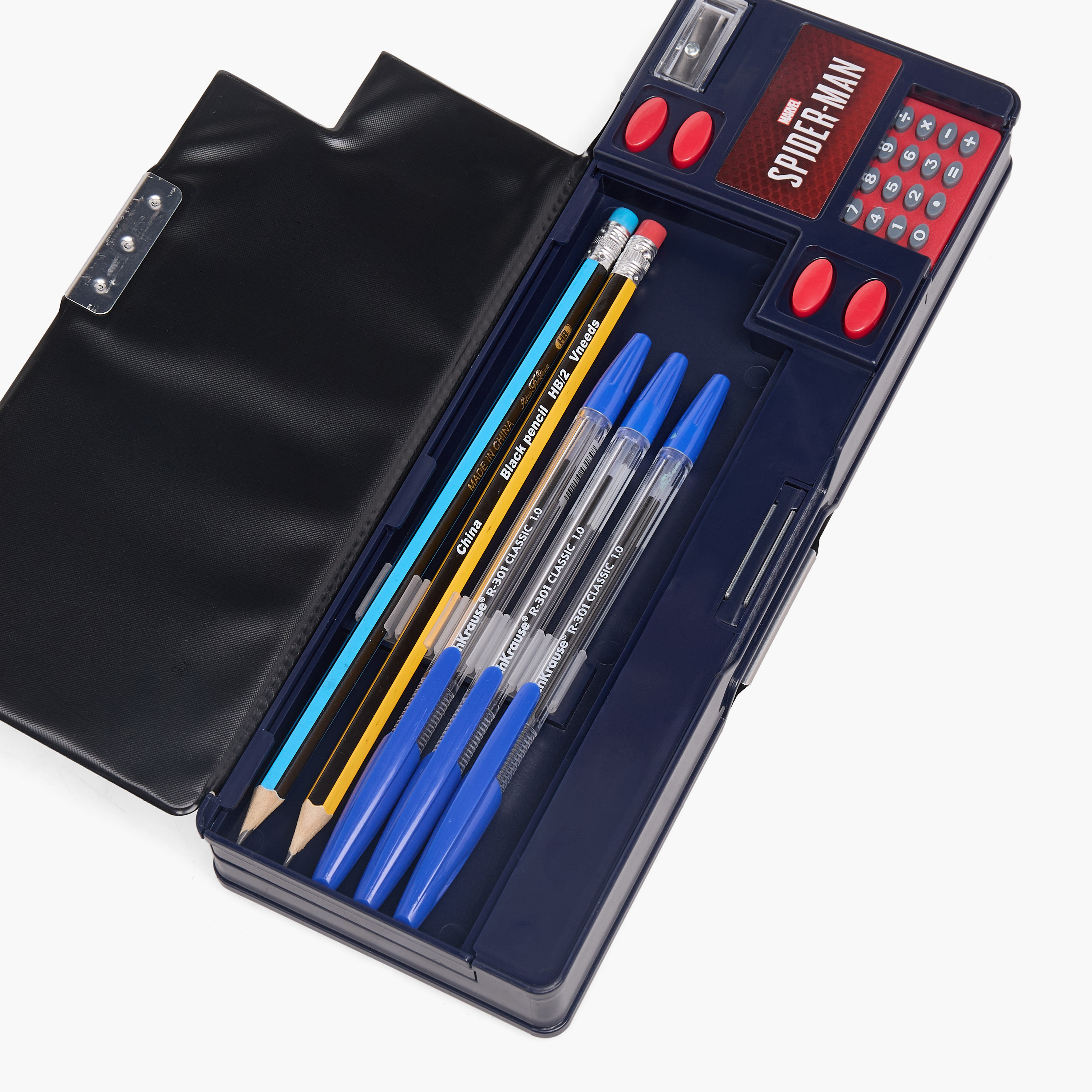 Spider-Man Print Pencil Case with Calculator-school-stationery-pencilcases-image-8