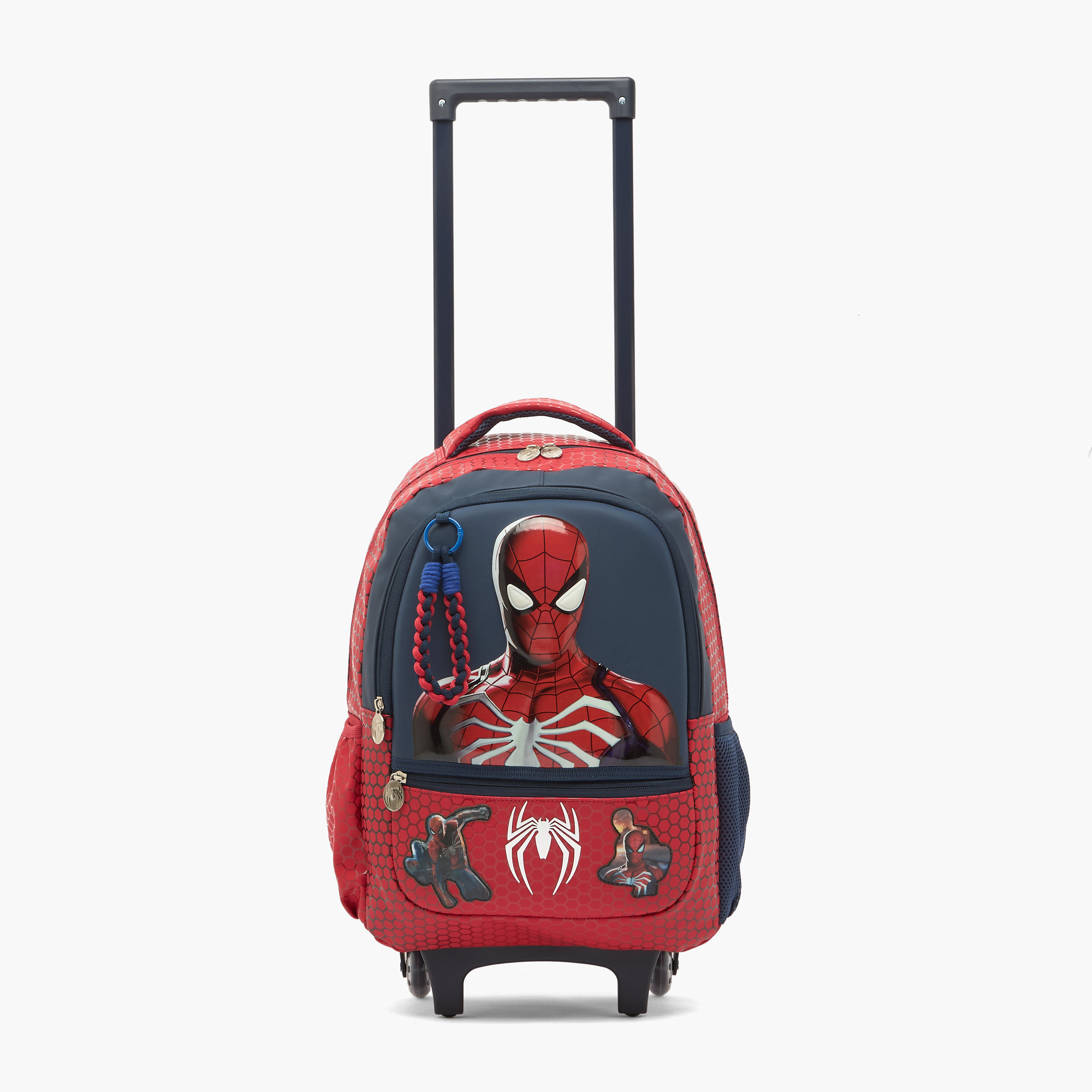 Spider-Man Print Trolley Bag for Boys 5-8 Years Retractable Handle - 16 inches-school-bagsandbackpacks-trolleybags-image-3