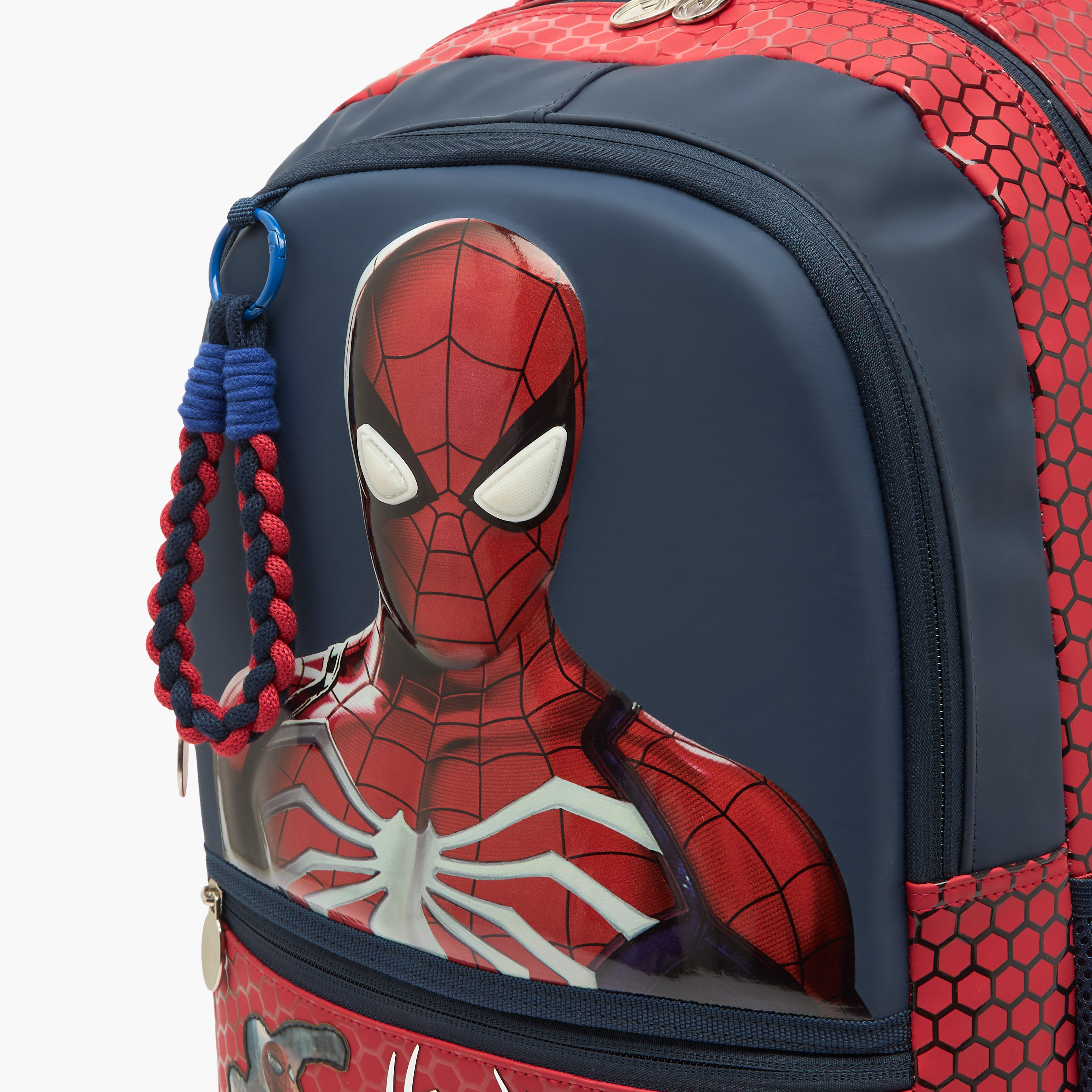 Spider-Man Print Trolley Bag for Boys 5-8 Years Retractable Handle - 16 inches-school-bagsandbackpacks-trolleybags-image-5