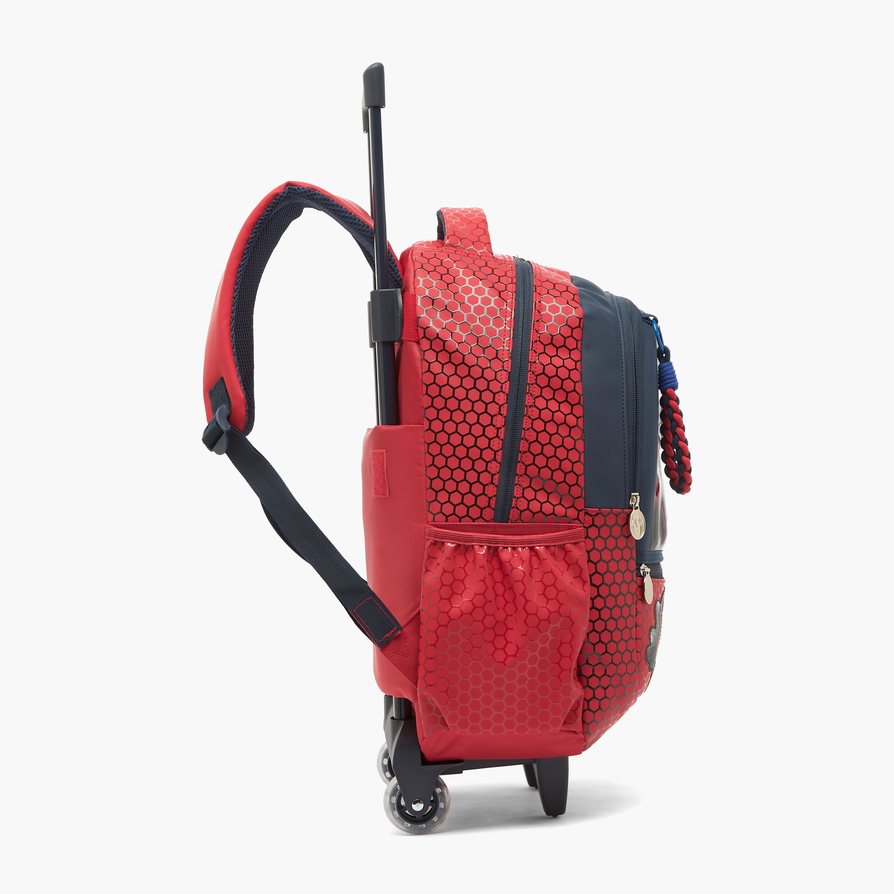 Spider-Man Print Trolley Bag for Boys 5-8 Years Retractable Handle - 16 inches-school-bagsandbackpacks-trolleybags-image-10