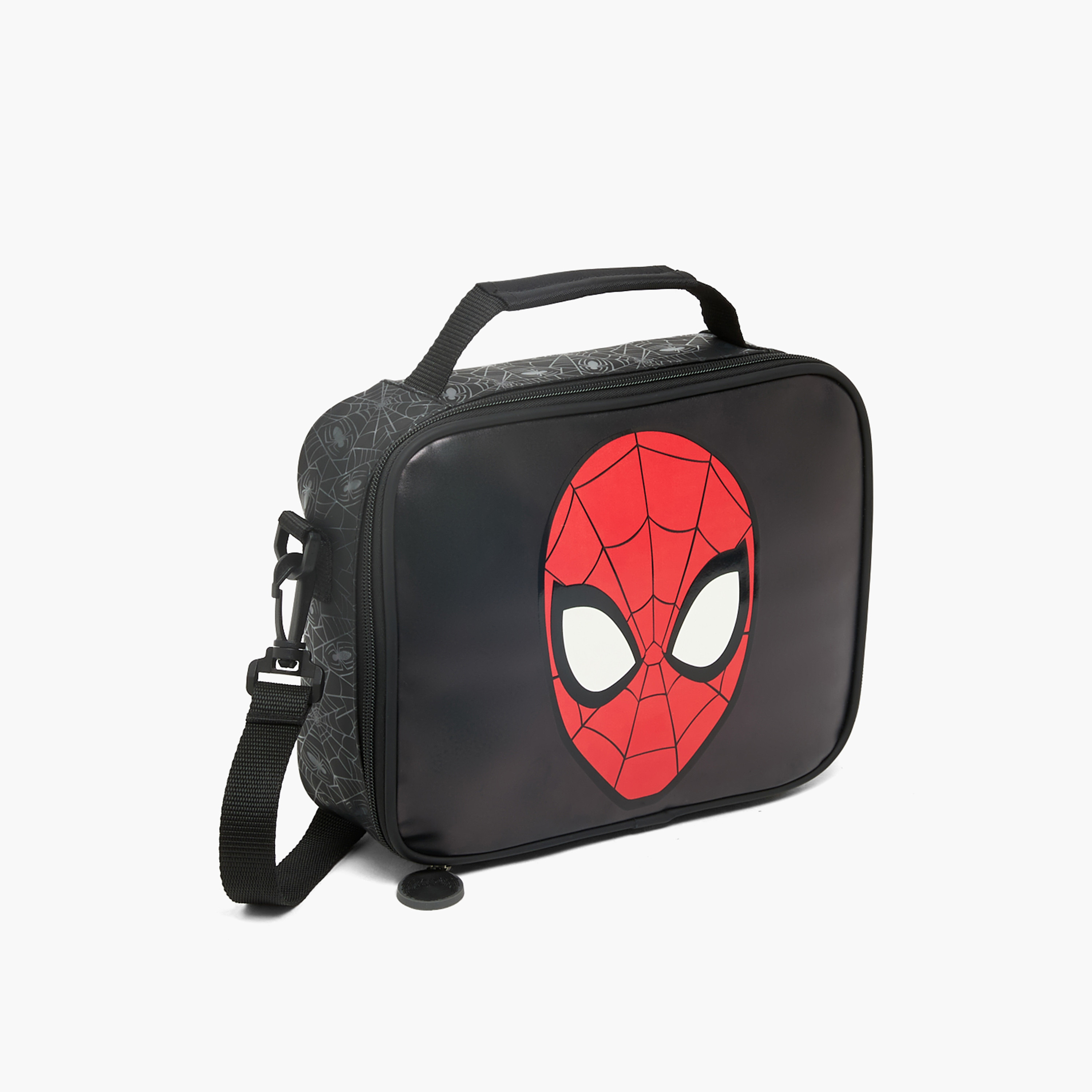 شنطة غداء بحزام قابل للتعديل وطبعات سبايدرمان للأولاد بعمر 5-8 سنوات-school-lunchessentials-lunchbags-image-2