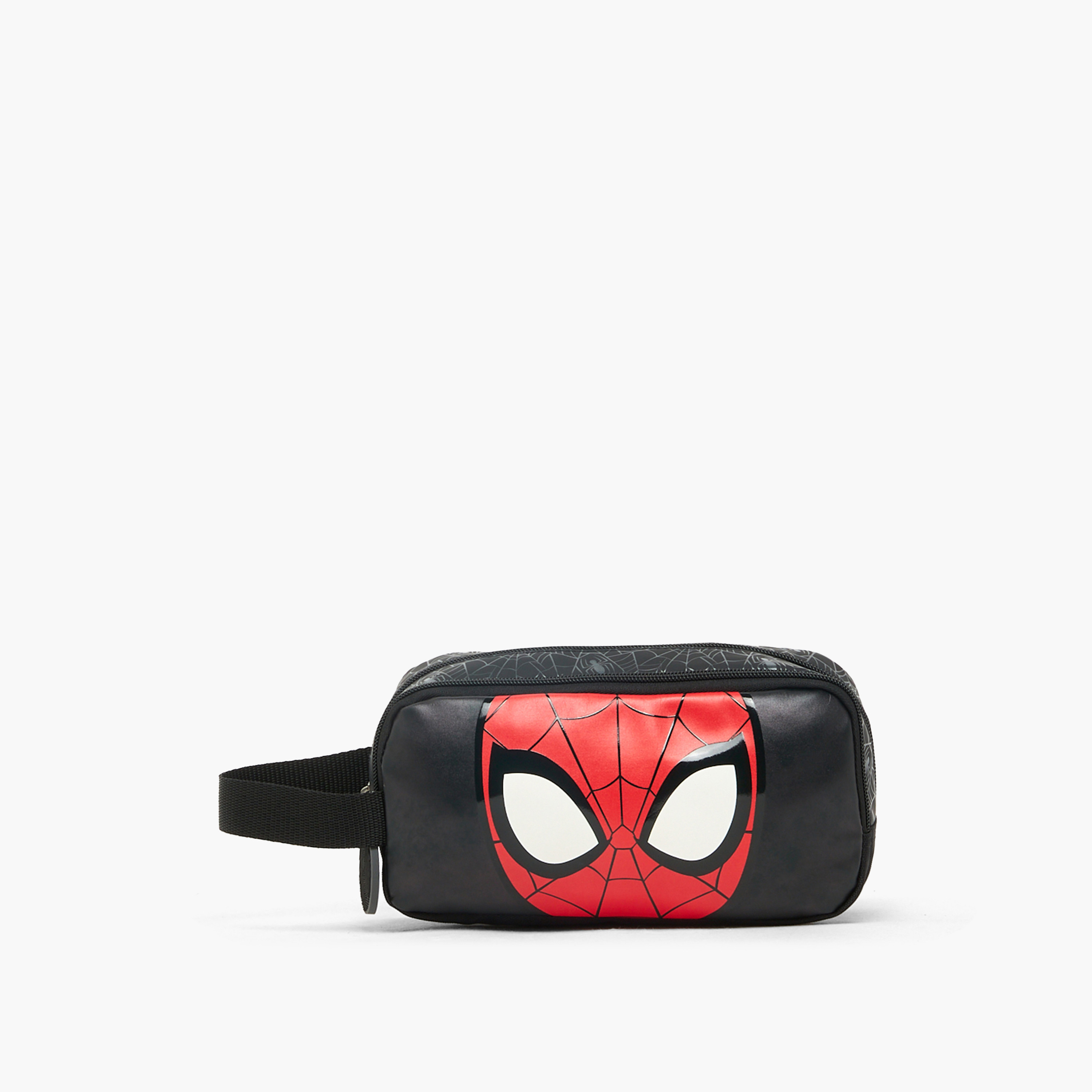Spider-Man Print Pencil Pouch with 2 Compartments-school-stationery-pencilcases-image-1