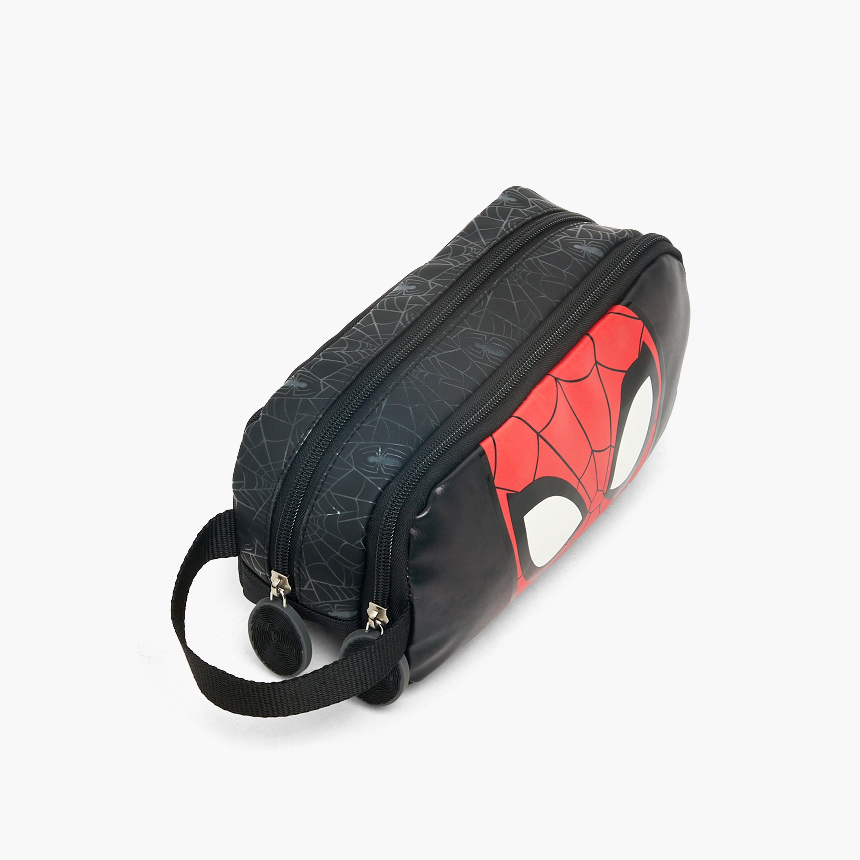 Spider-Man Print Pencil Pouch with 2 Compartments-school-stationery-pencilcases-image-2
