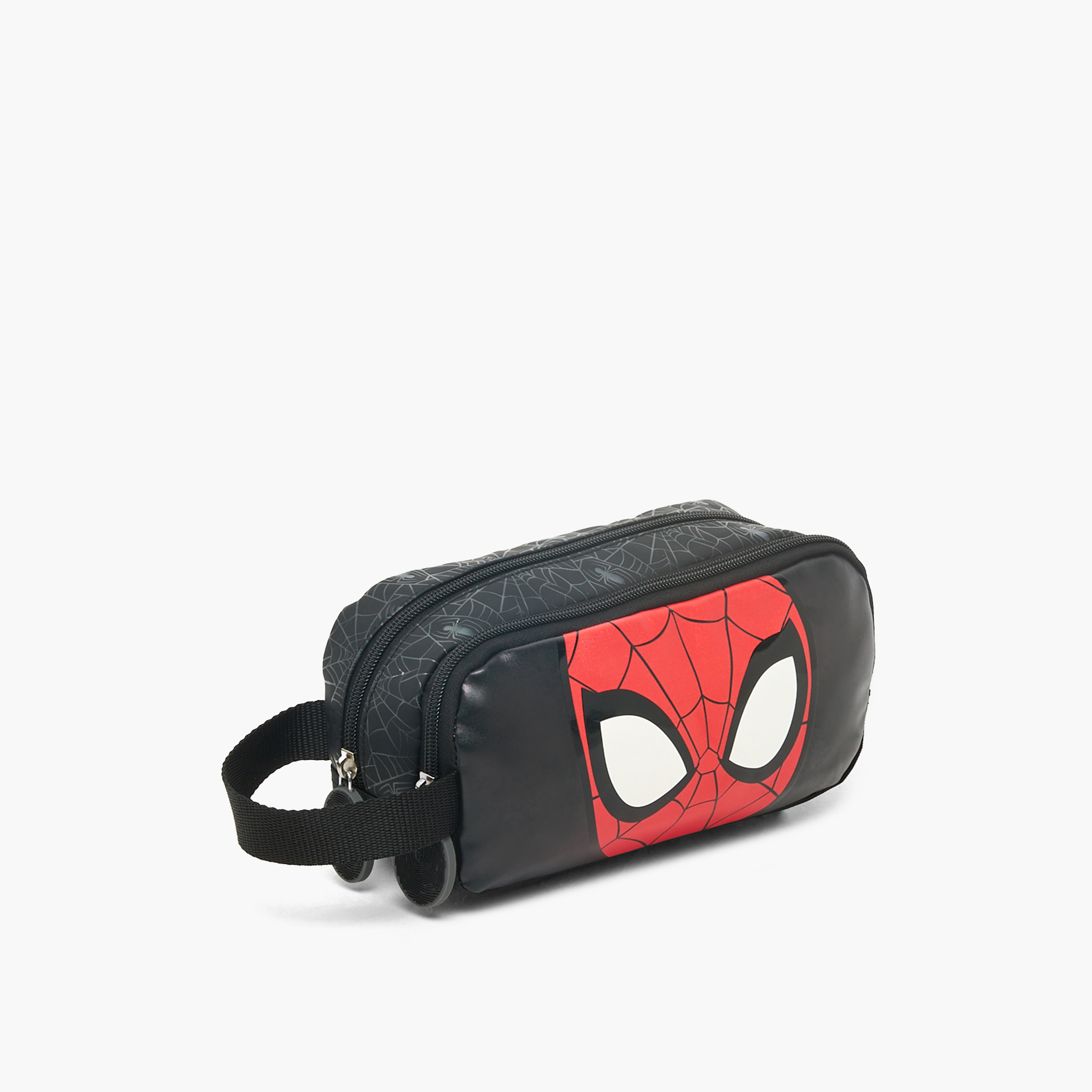 Spider-Man Print Pencil Pouch with 2 Compartments-school-stationery-pencilcases-image-3
