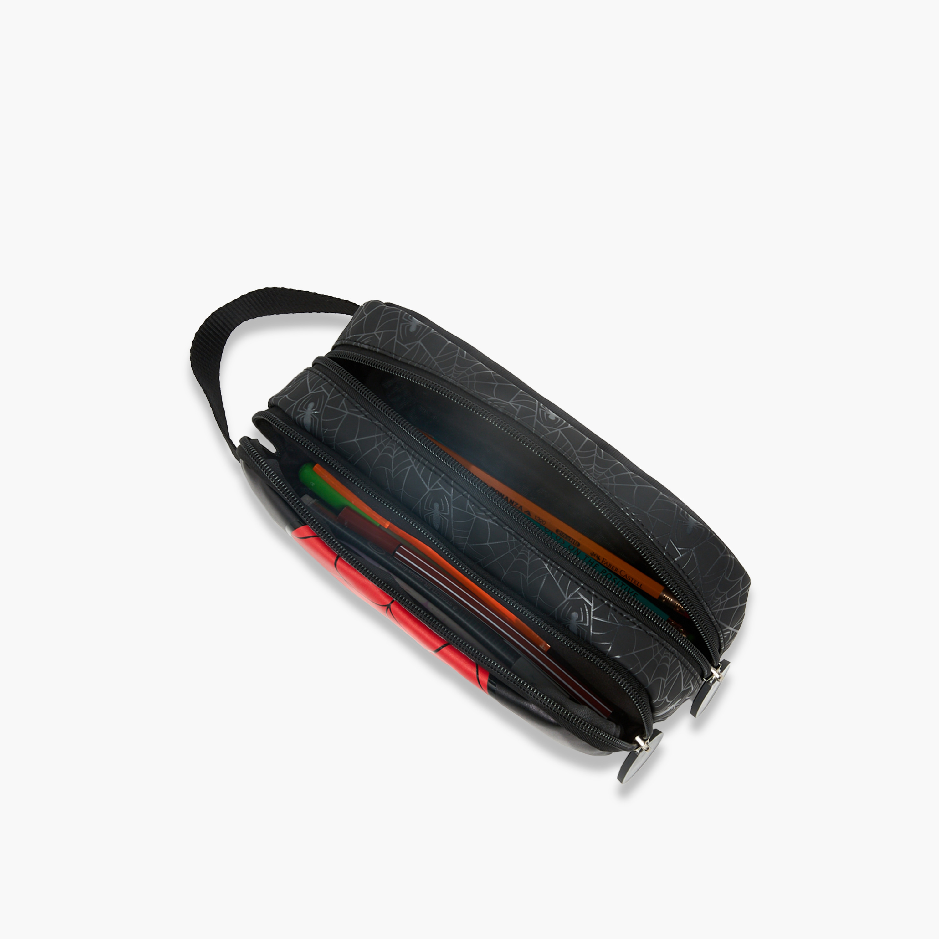 Spider-Man Print Pencil Pouch with 2 Compartments-school-stationery-pencilcases-image-7
