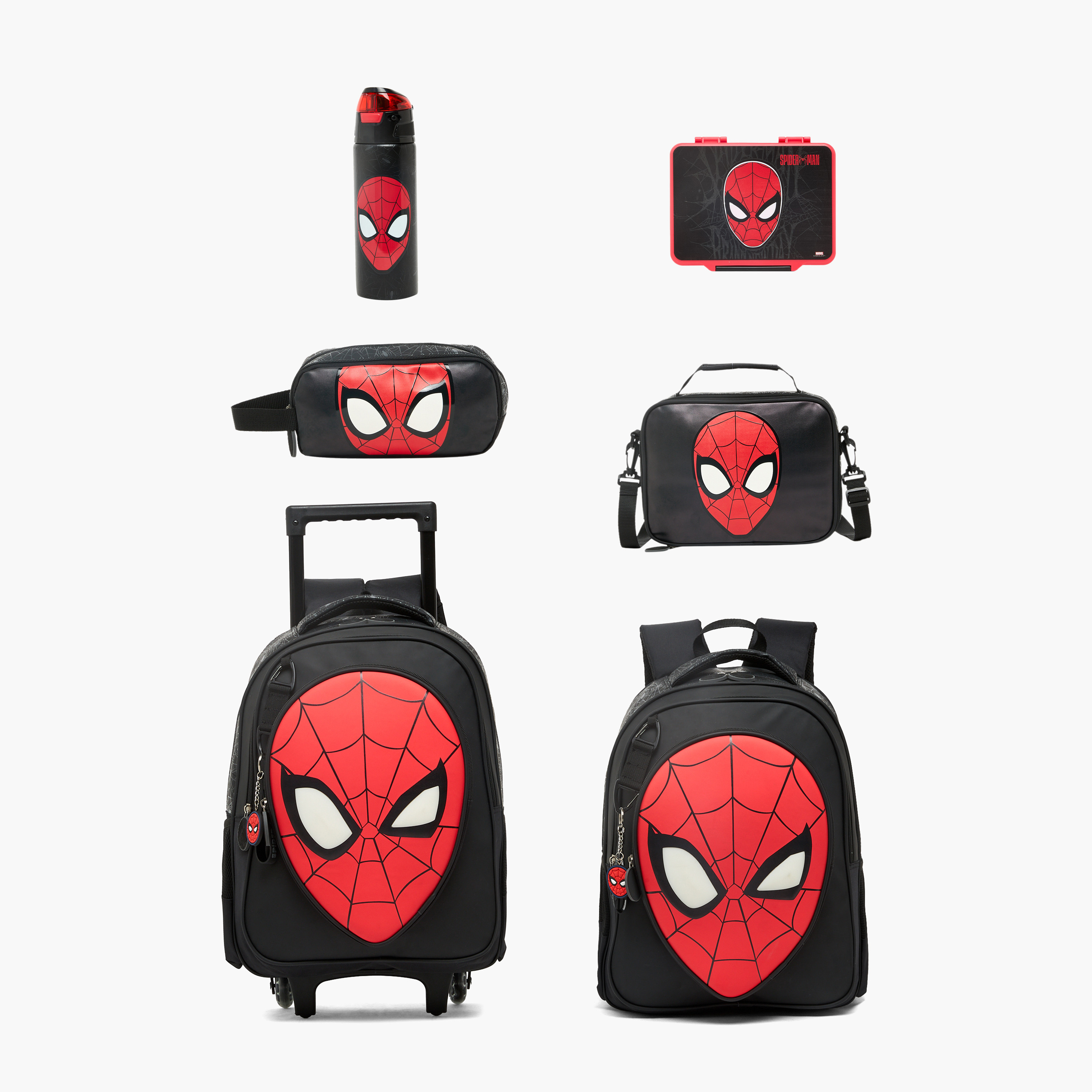 Spider-Man Print Pencil Pouch with 2 Compartments-school-stationery-pencilcases-image-8