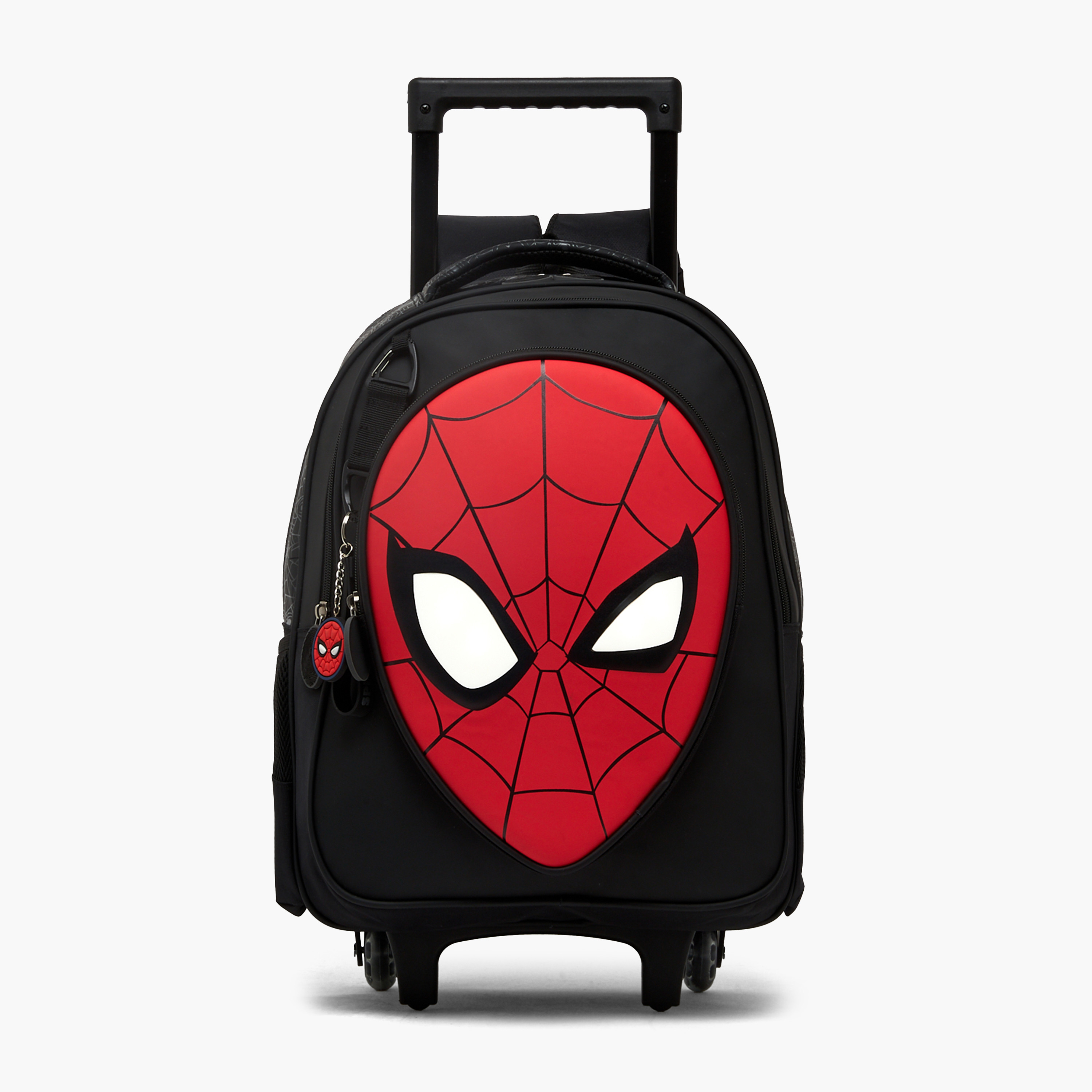 شنطة ترولي بطبعات سبايدرمان وعجلات متينة للأولاد من 5-8 سنوات - 16 بوصة-school-bagsandbackpacks-trolleybags-image-12