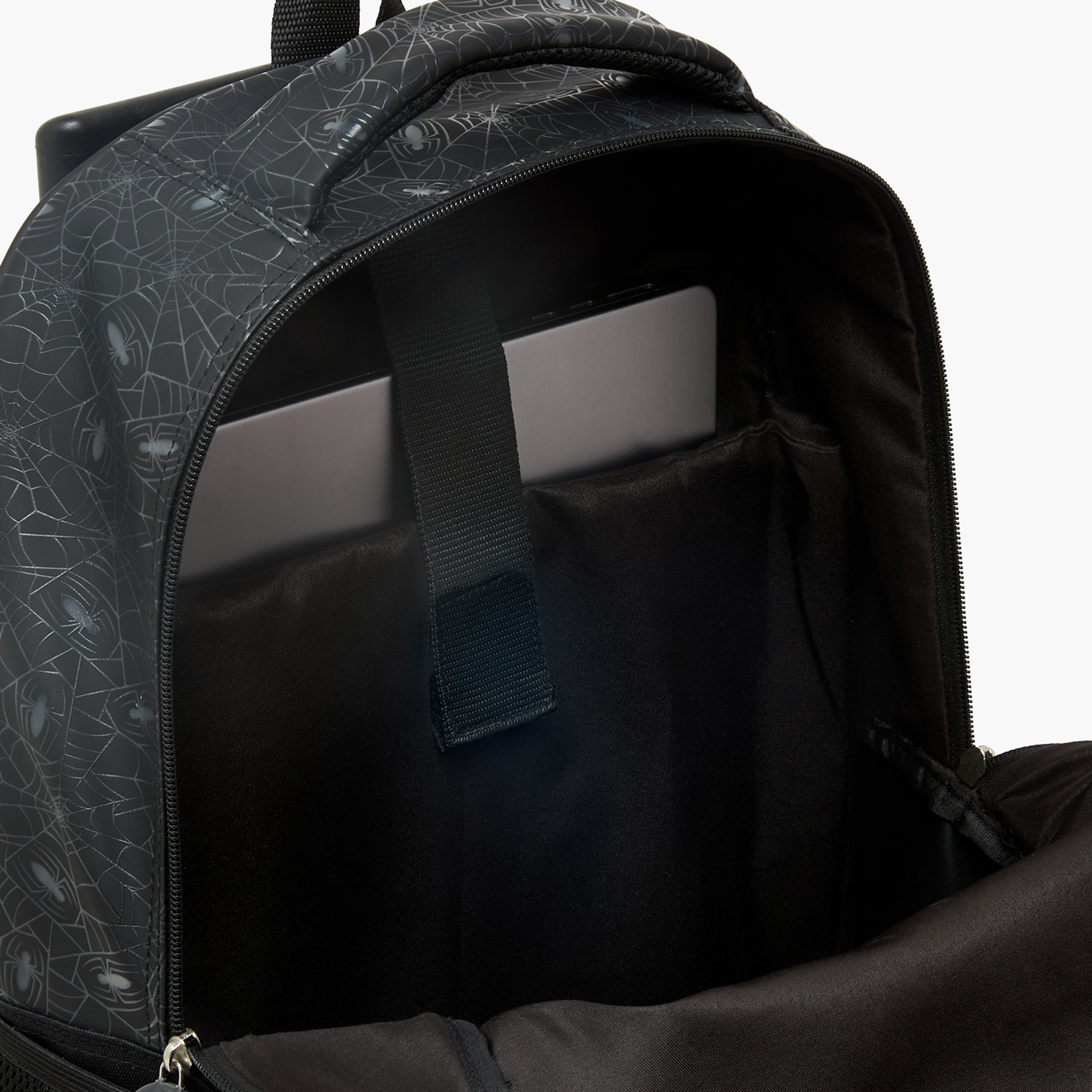 شنطة ترولي بطبعات سبايدرمان وعجلات متينة للأولاد من 5-8 سنوات - 16 بوصة-school-bagsandbackpacks-trolleybags-image-6