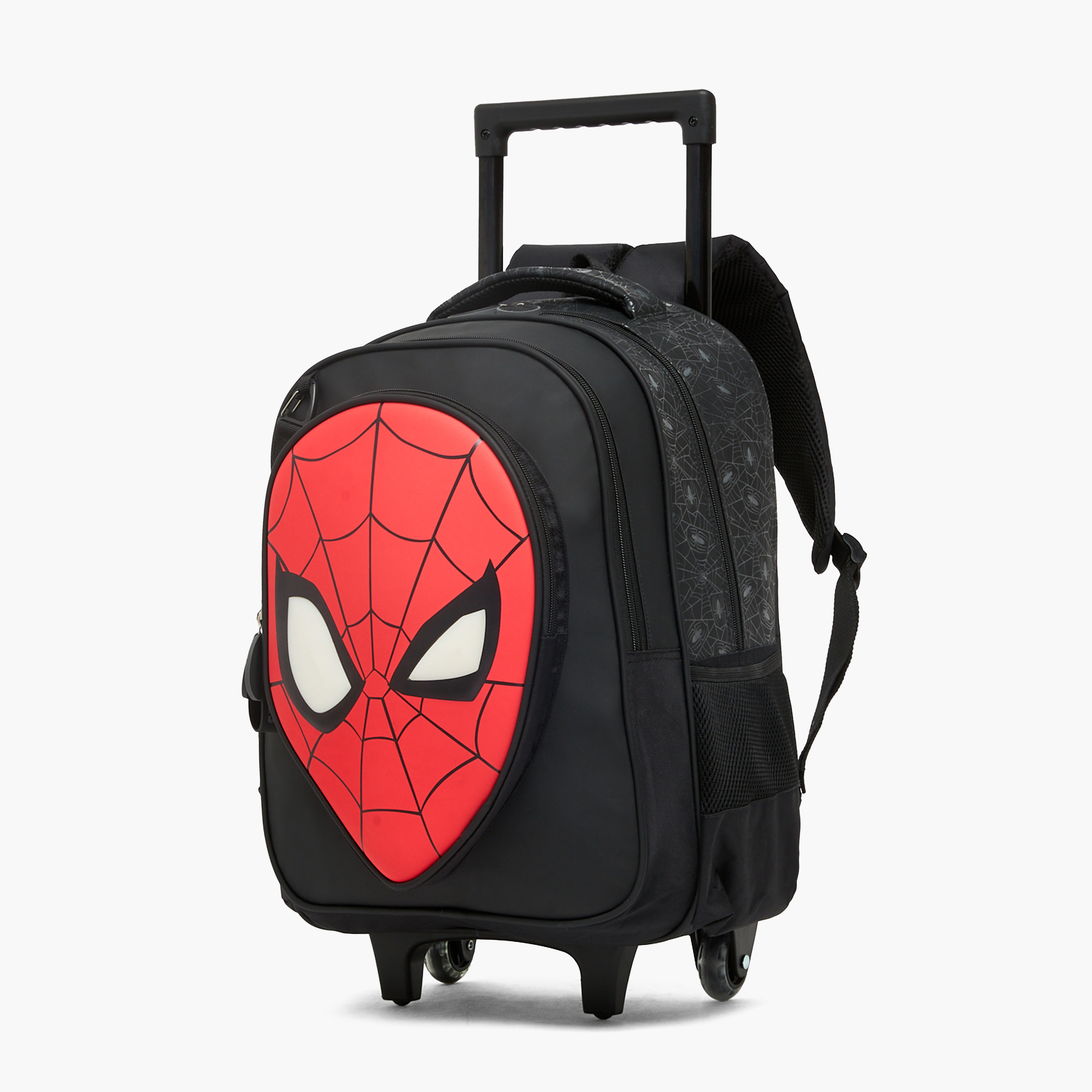 شنطة ترولي بطبعات سبايدرمان وعجلات متينة للأولاد من 5-8 سنوات - 16 بوصة-school-bagsandbackpacks-trolleybags-image-7