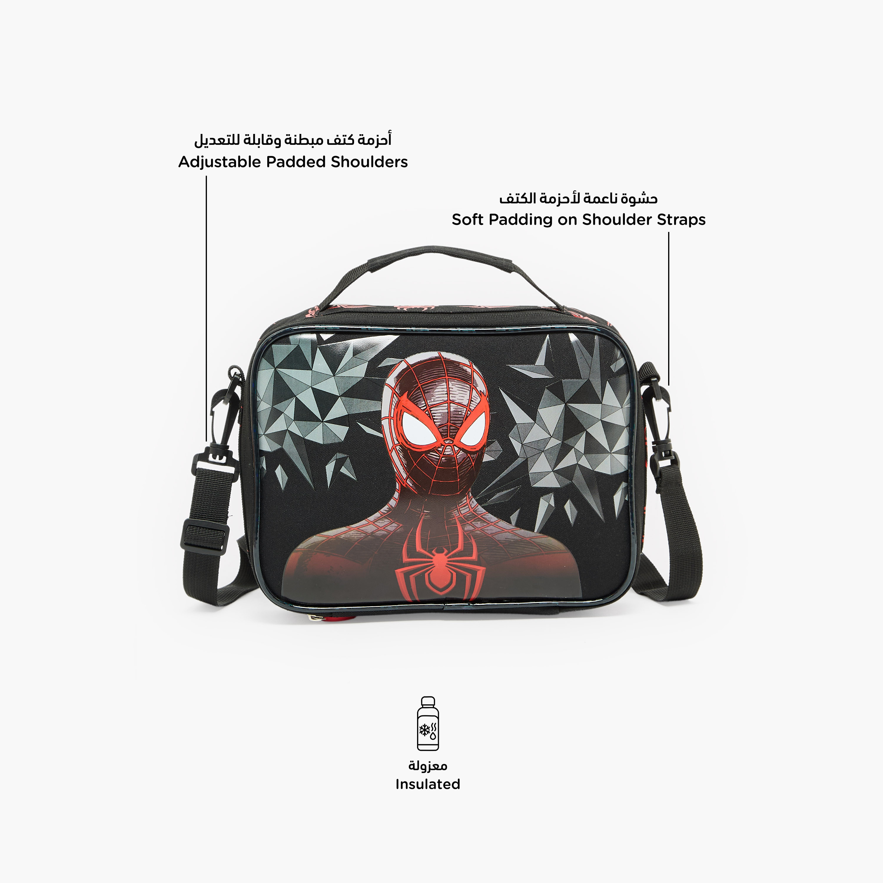 شنطة غداء سبايدرمان للأولاد 5-8 سنوات عازلة للحرارة-school-lunchessentials-lunchbags-image-2