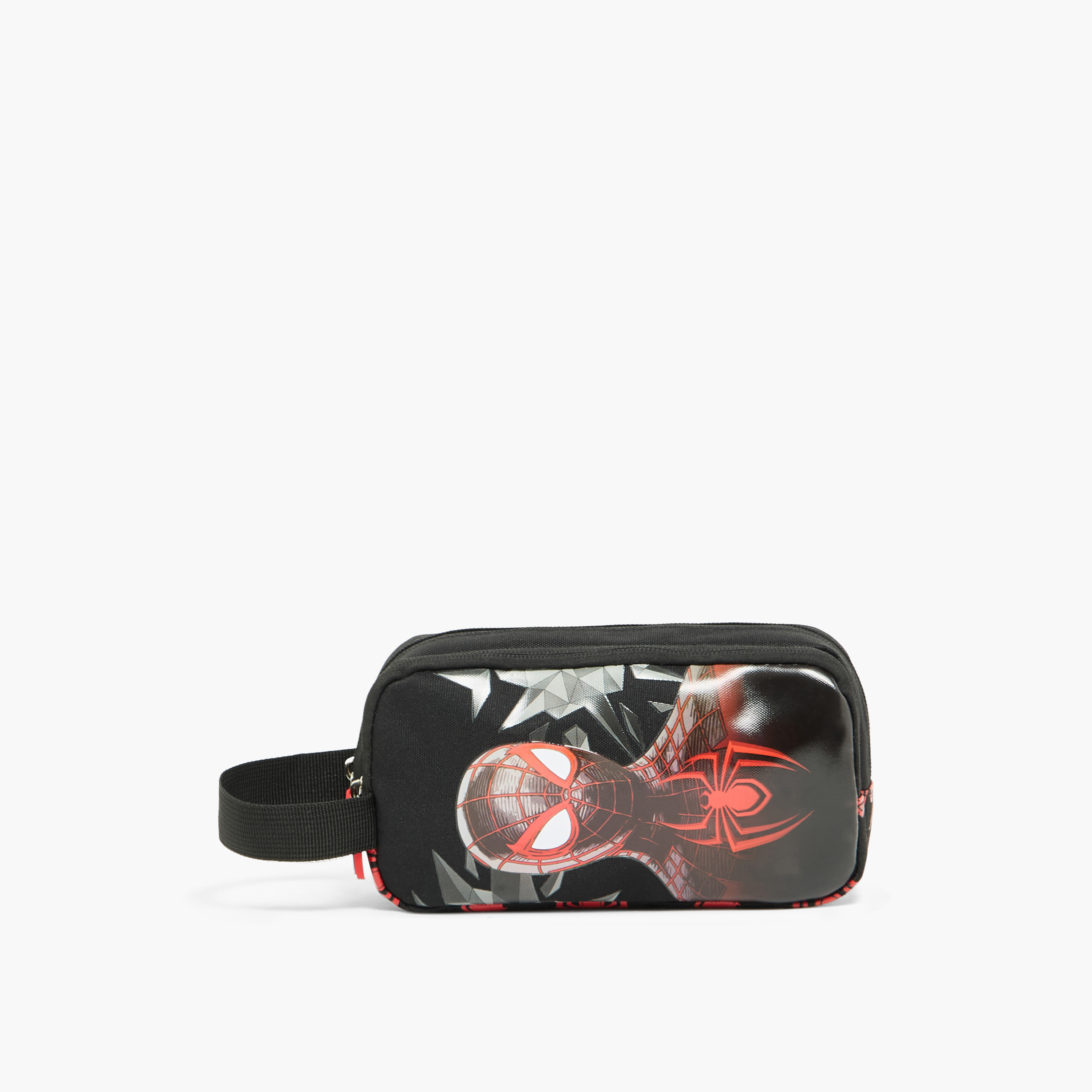 Spider-Man Print Pencil Pouch with 2 Compartment-school-stationery-pencilcases-image-1