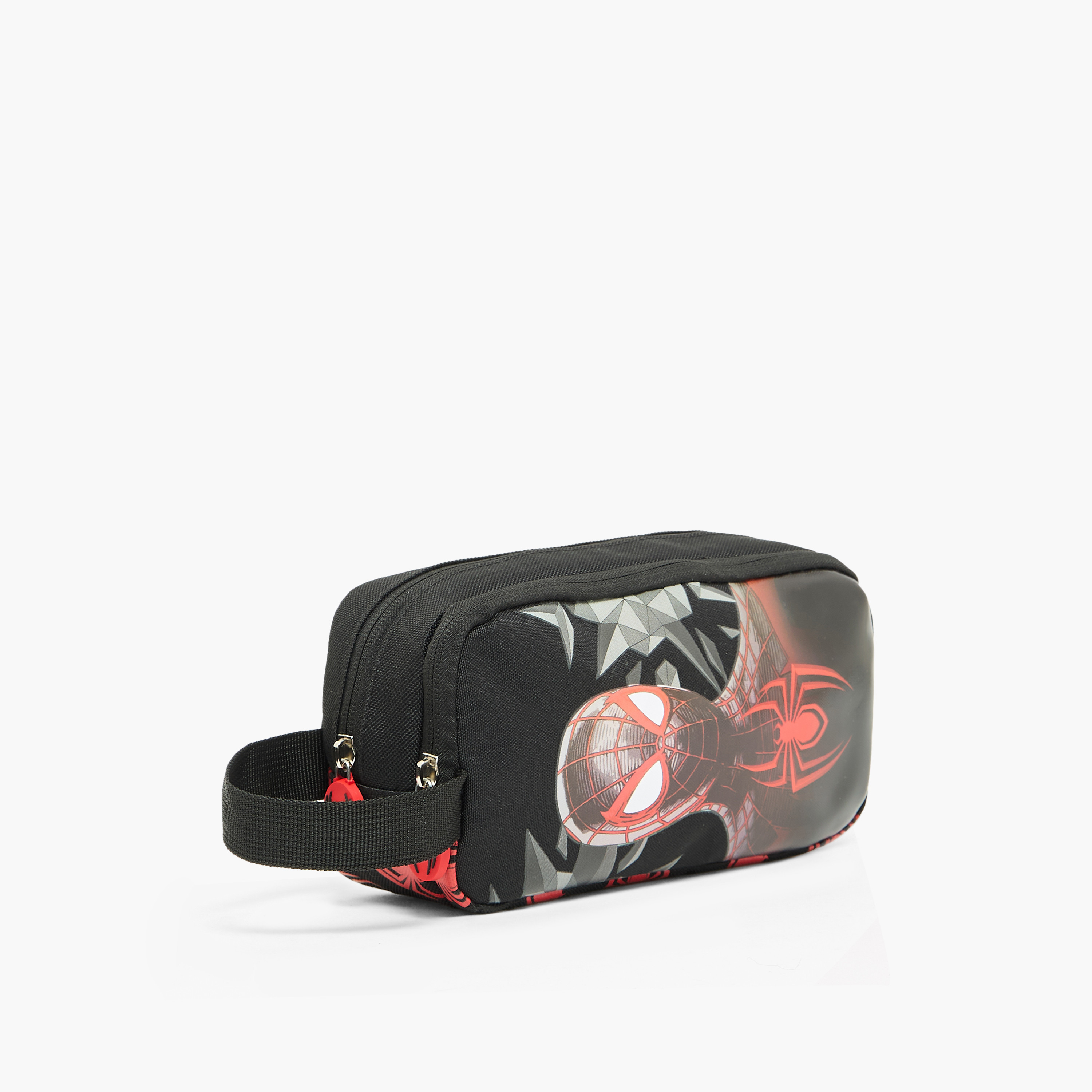 Spider-Man Print Pencil Pouch with 2 Compartment-school-stationery-pencilcases-image-3