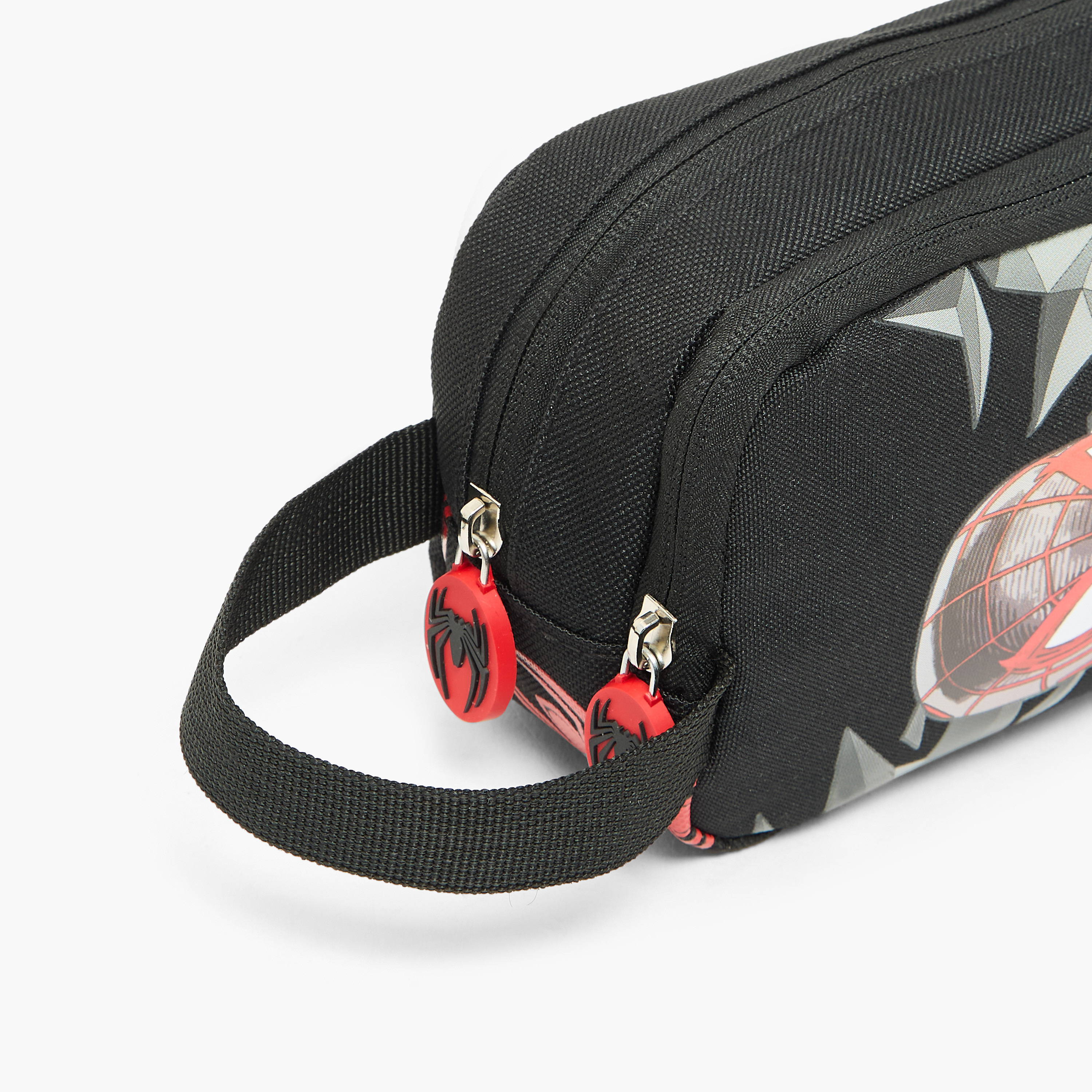 Spider-Man Print Pencil Pouch with 2 Compartment-school-stationery-pencilcases-image-6