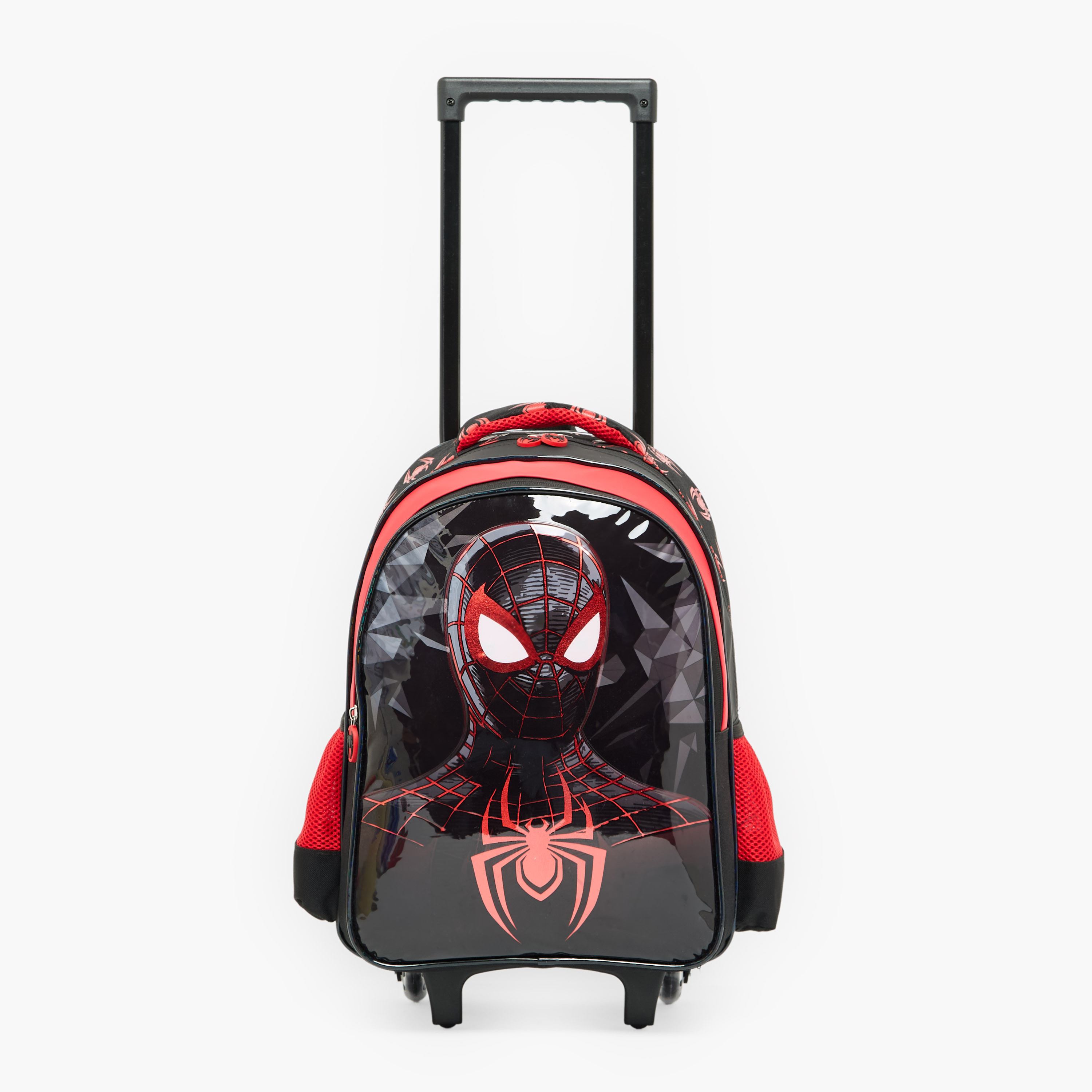 شنطة ترولي بمقبض قابل للسحب وبطبعات سبايدرمان للأولاد 5-8 سنة - 16 بوصة-school-bagsandbackpacks-trolleybags-image-3