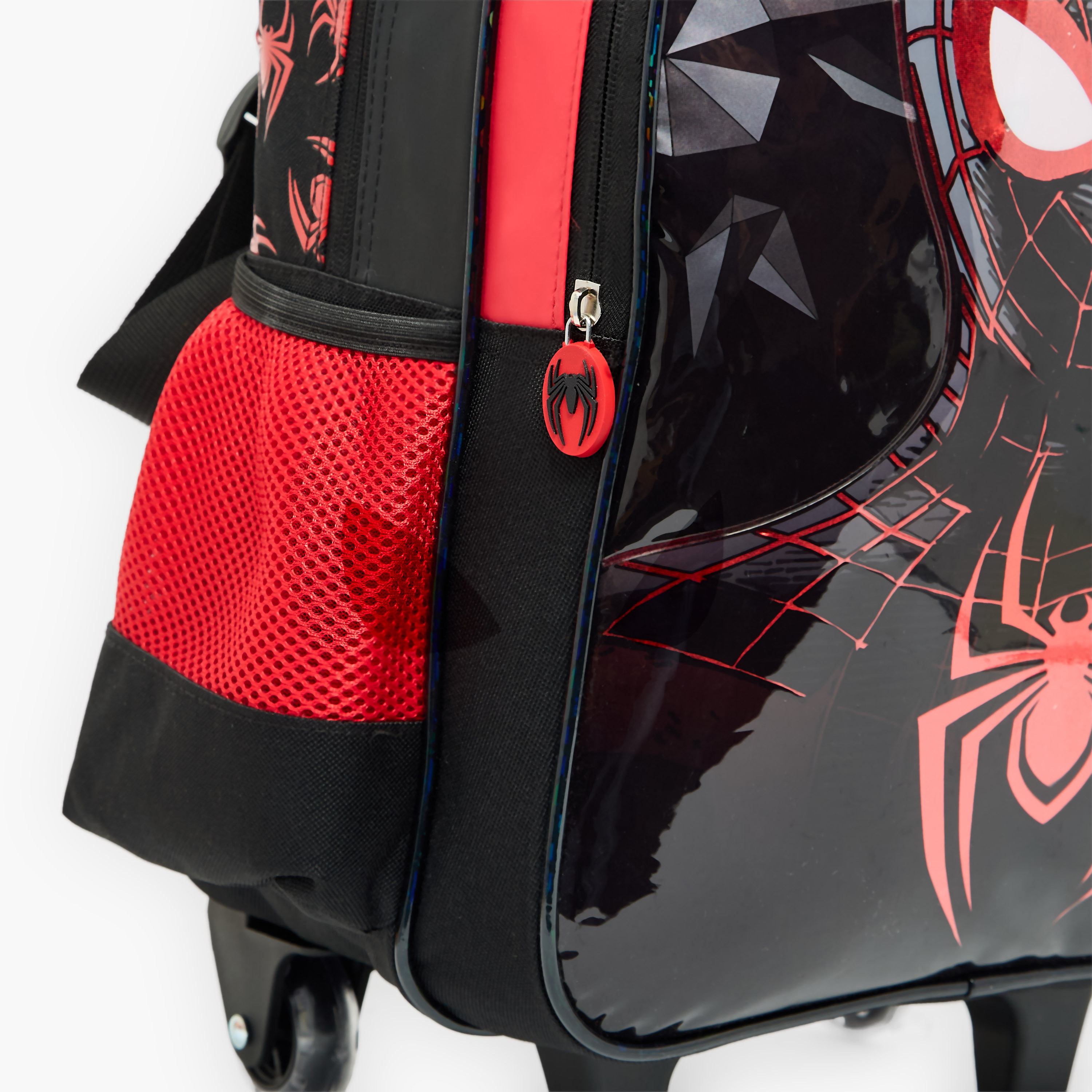 شنطة ترولي بمقبض قابل للسحب وبطبعات سبايدرمان للأولاد 5-8 سنة - 16 بوصة-school-bagsandbackpacks-trolleybags-image-4