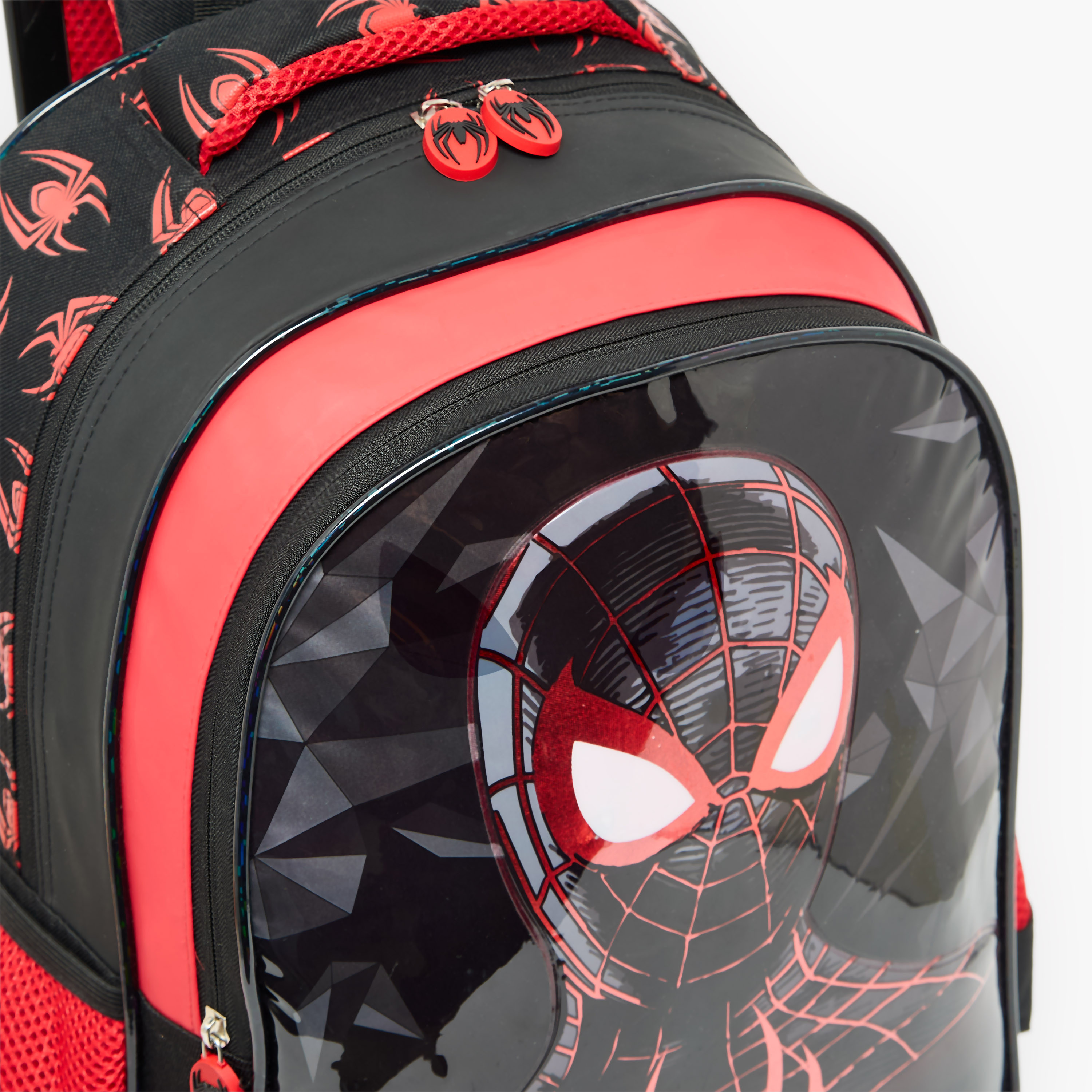 شنطة ترولي بمقبض قابل للسحب وبطبعات سبايدرمان للأولاد 5-8 سنة - 16 بوصة-school-bagsandbackpacks-trolleybags-image-6