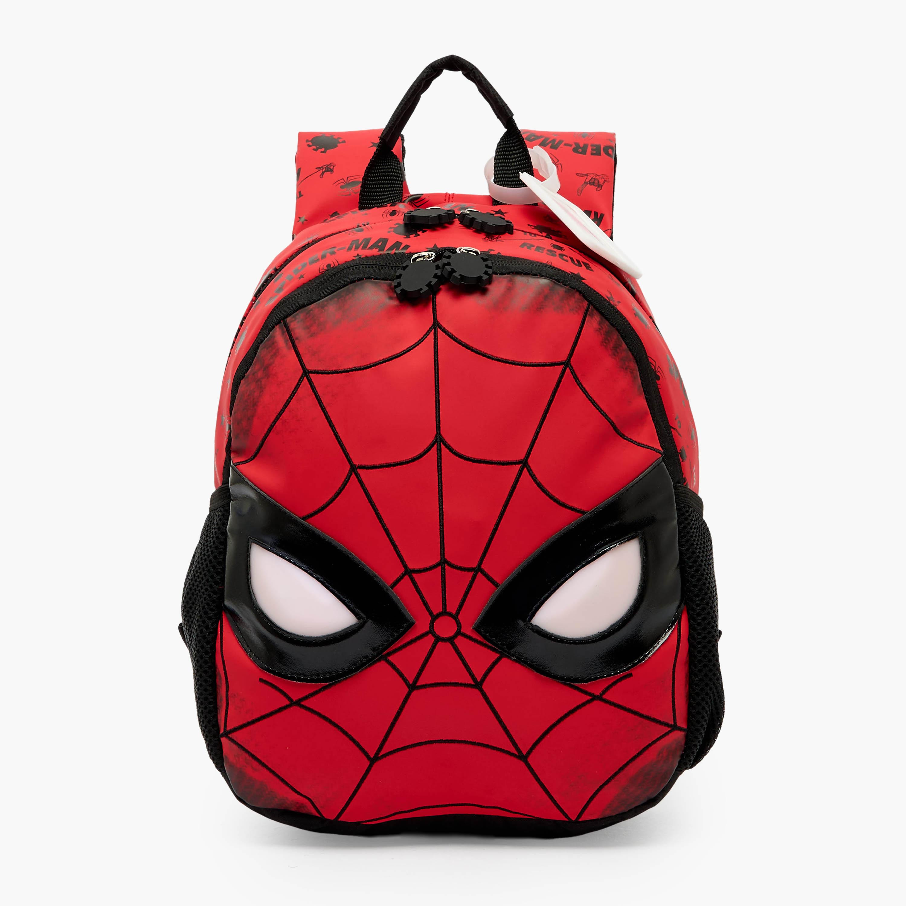Spider-Man Print Light Up Backpack for Boys 5-8 Years with Padded Straps - 14 inches-school-bagsandbackpacks-backpacks-image-1