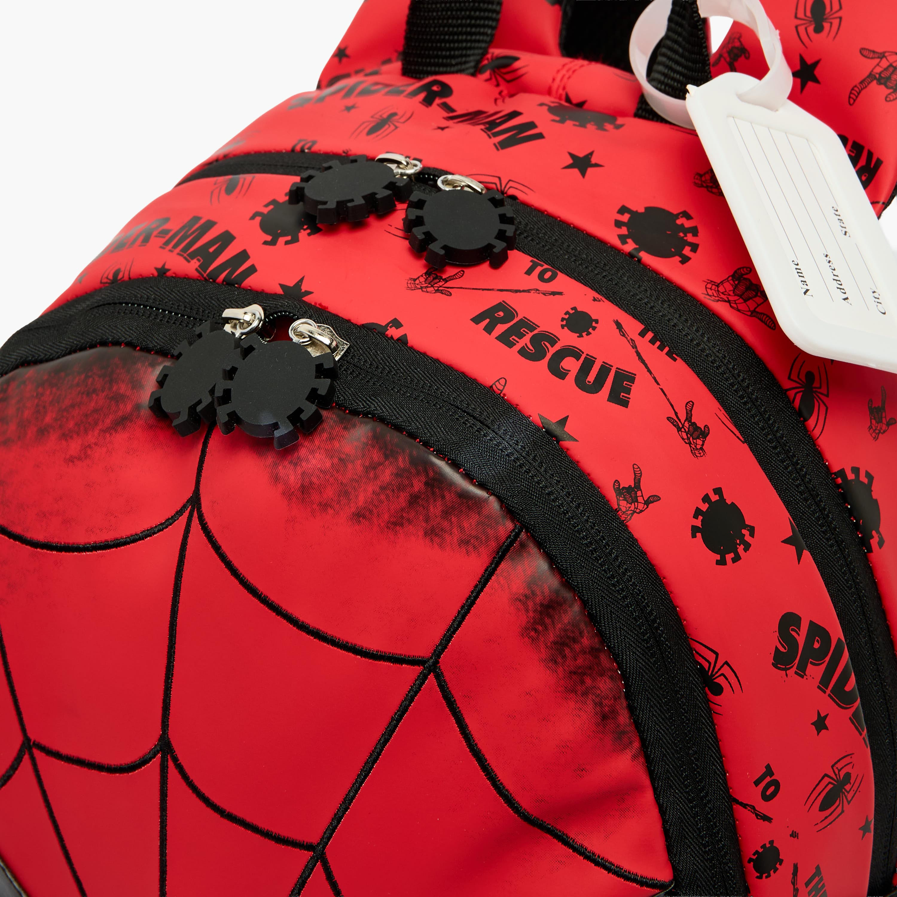 Spider-Man Print Light Up Backpack for Boys 5-8 Years with Padded Straps - 14 inches-school-bagsandbackpacks-backpacks-image-4