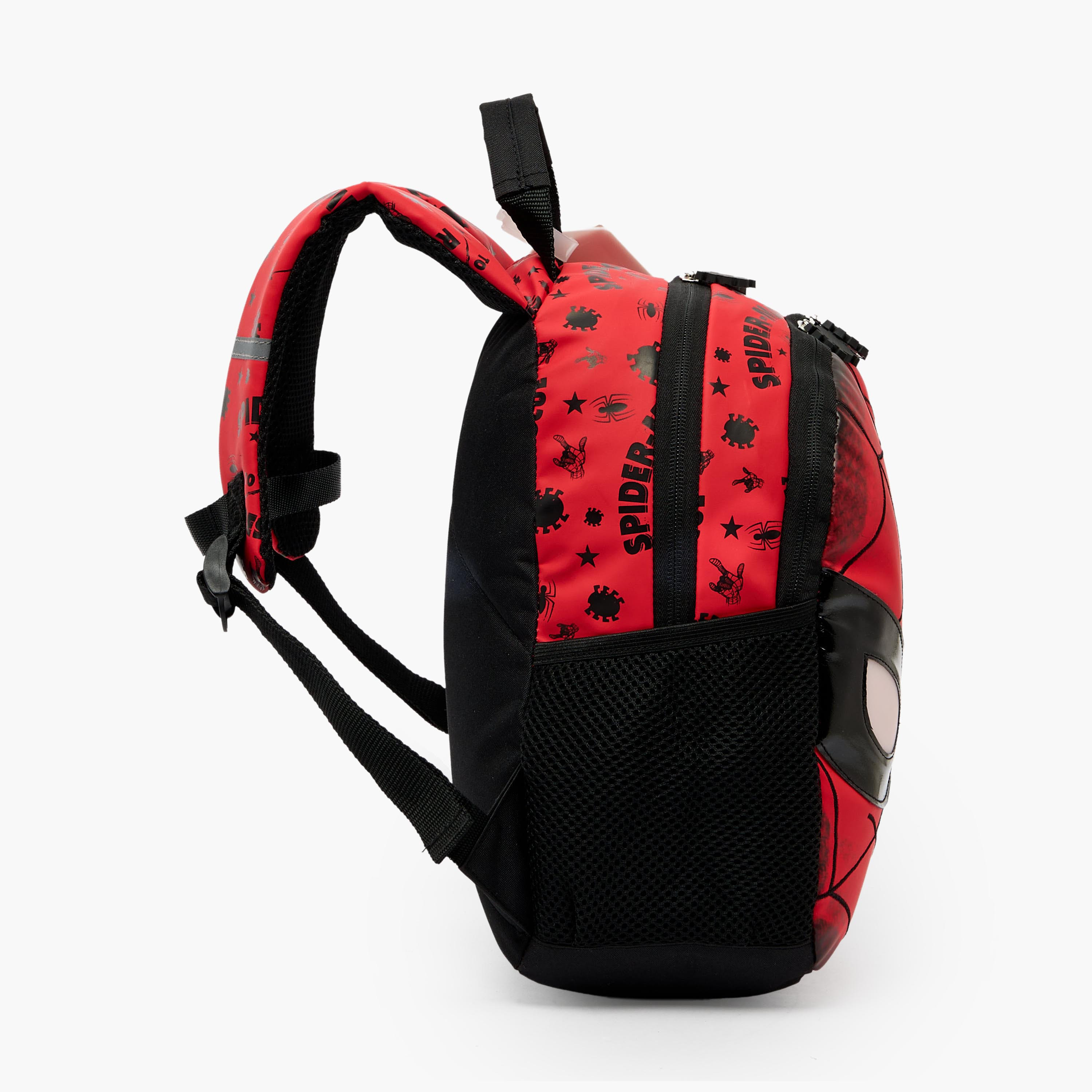 Spider-Man Print Light Up Backpack for Boys 5-8 Years with Padded Straps - 14 inches-school-bagsandbackpacks-backpacks-image-7