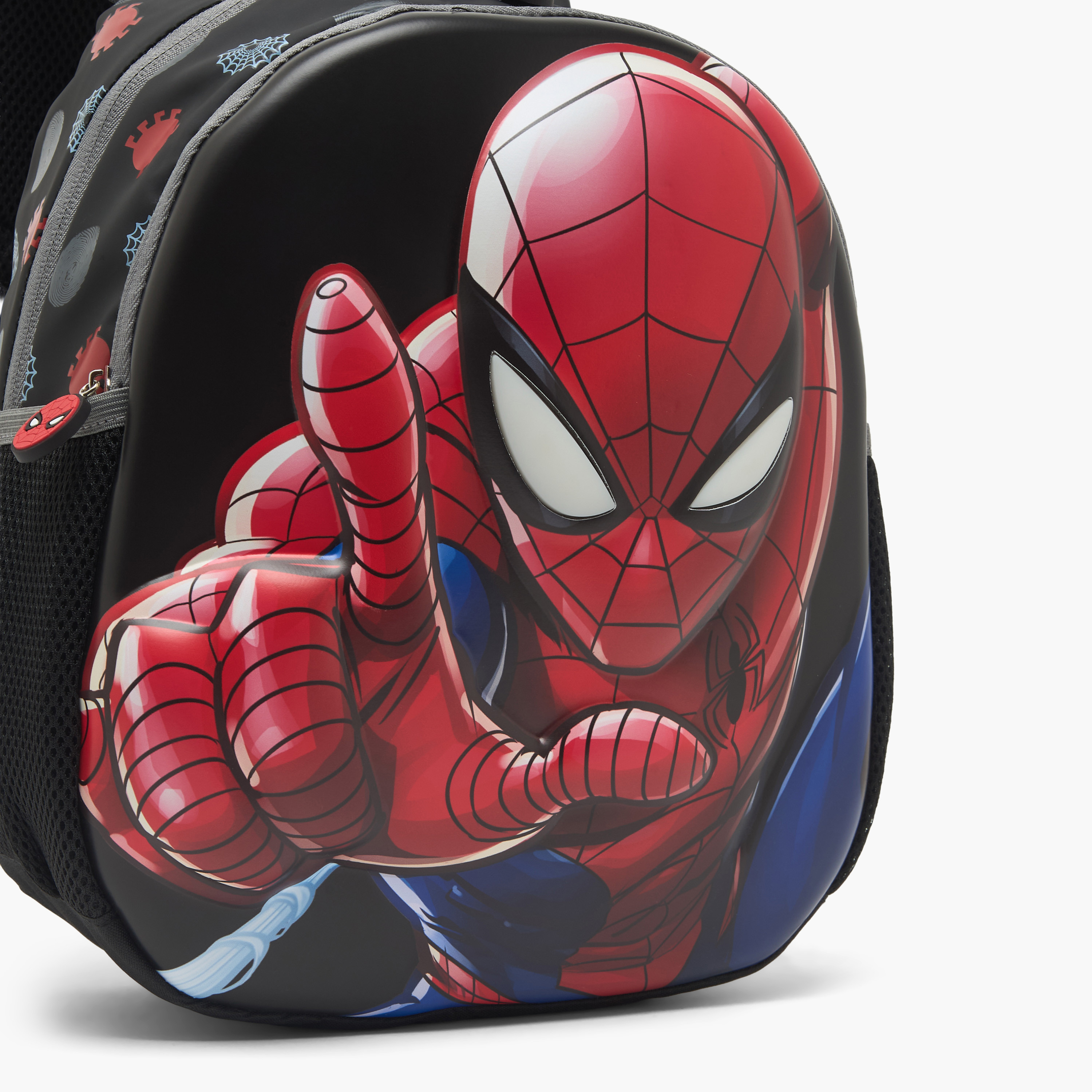 Spider-Man Print Backpack for Boys 5-8 Years with Padded Strap-school-bagsandbackpacks-backpacks-image-3