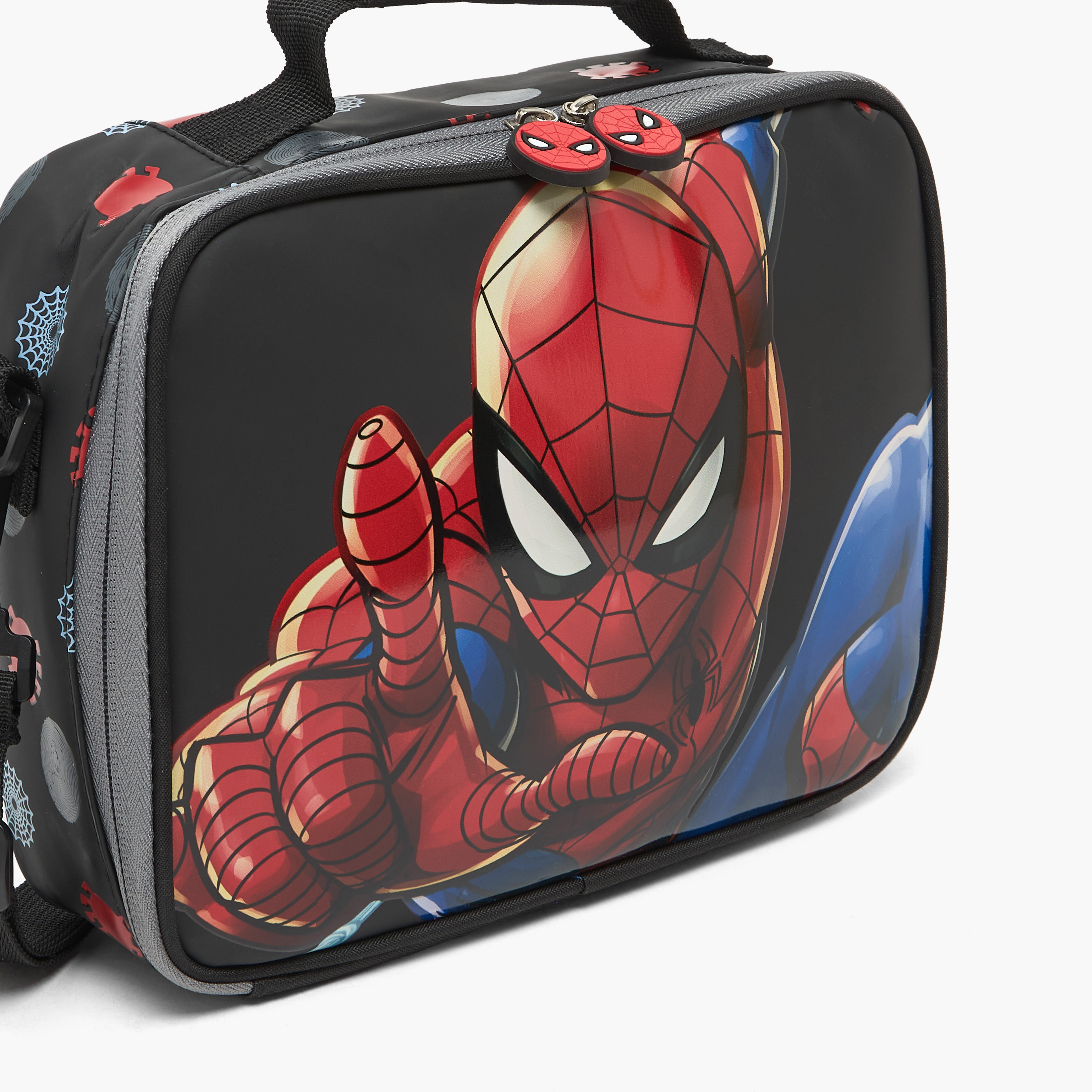 شنطة غداء عازلة للحرارة بطبعات سبايدر مان للأولاد من 3-5 سنوات-school-lunchessentials-lunchbags-image-3