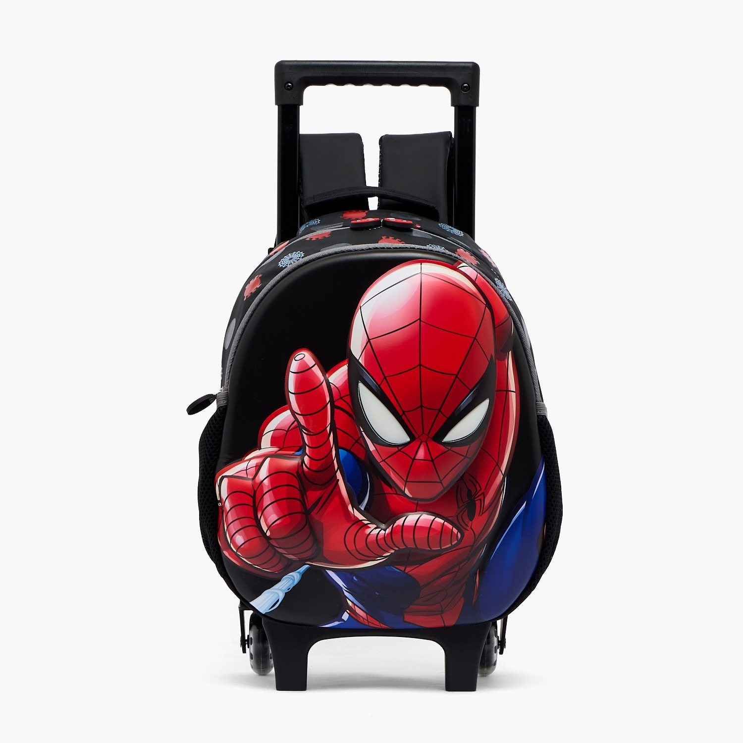 Spider-Man Print Trolley Bag for Boys 3-5 Years Retractable Handle - 14 inches-school-bagsandbackpacks-trolleybags-image-1