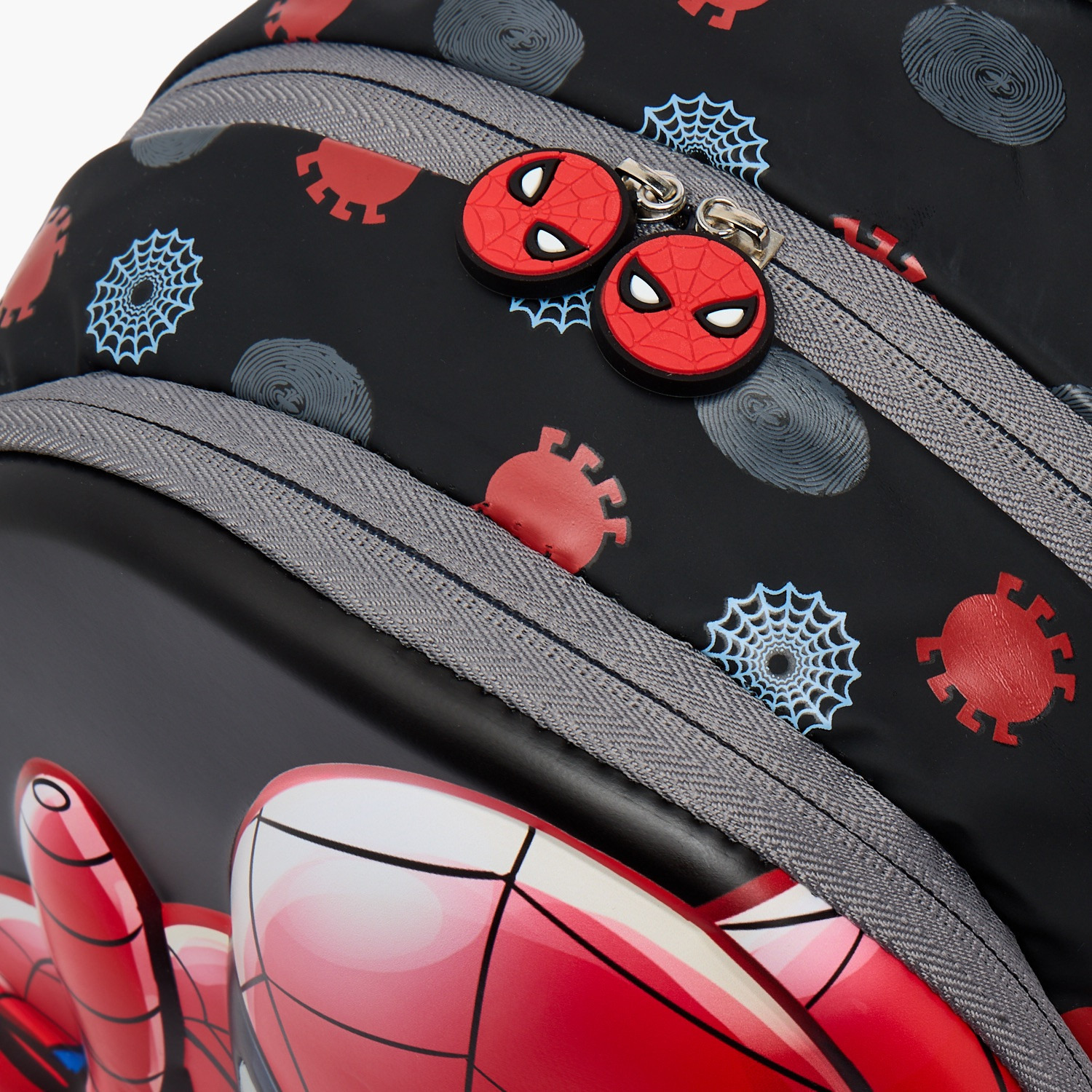 Spider-Man Print Trolley Bag for Boys 3-5 Years Retractable Handle - 14 inches-school-bagsandbackpacks-trolleybags-image-6