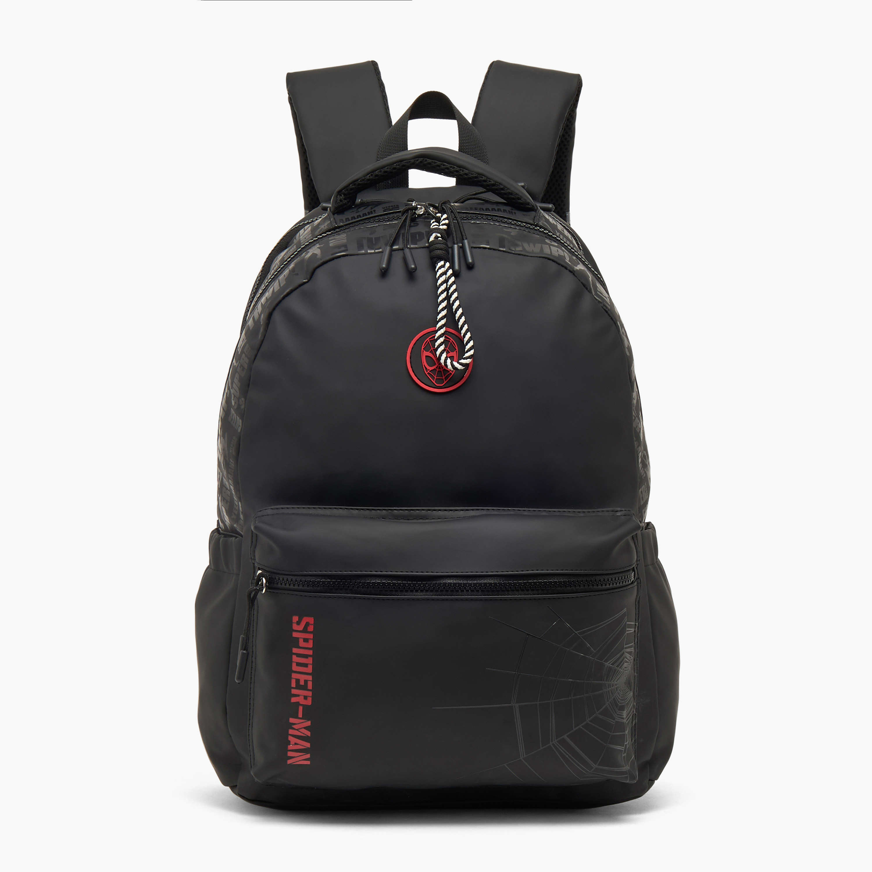 Spider-Man Print Backpack for Boys 8-12 Years with Padded Shoulder Straps - 17 inches-school-bagsandbackpacks-backpacks-image-1