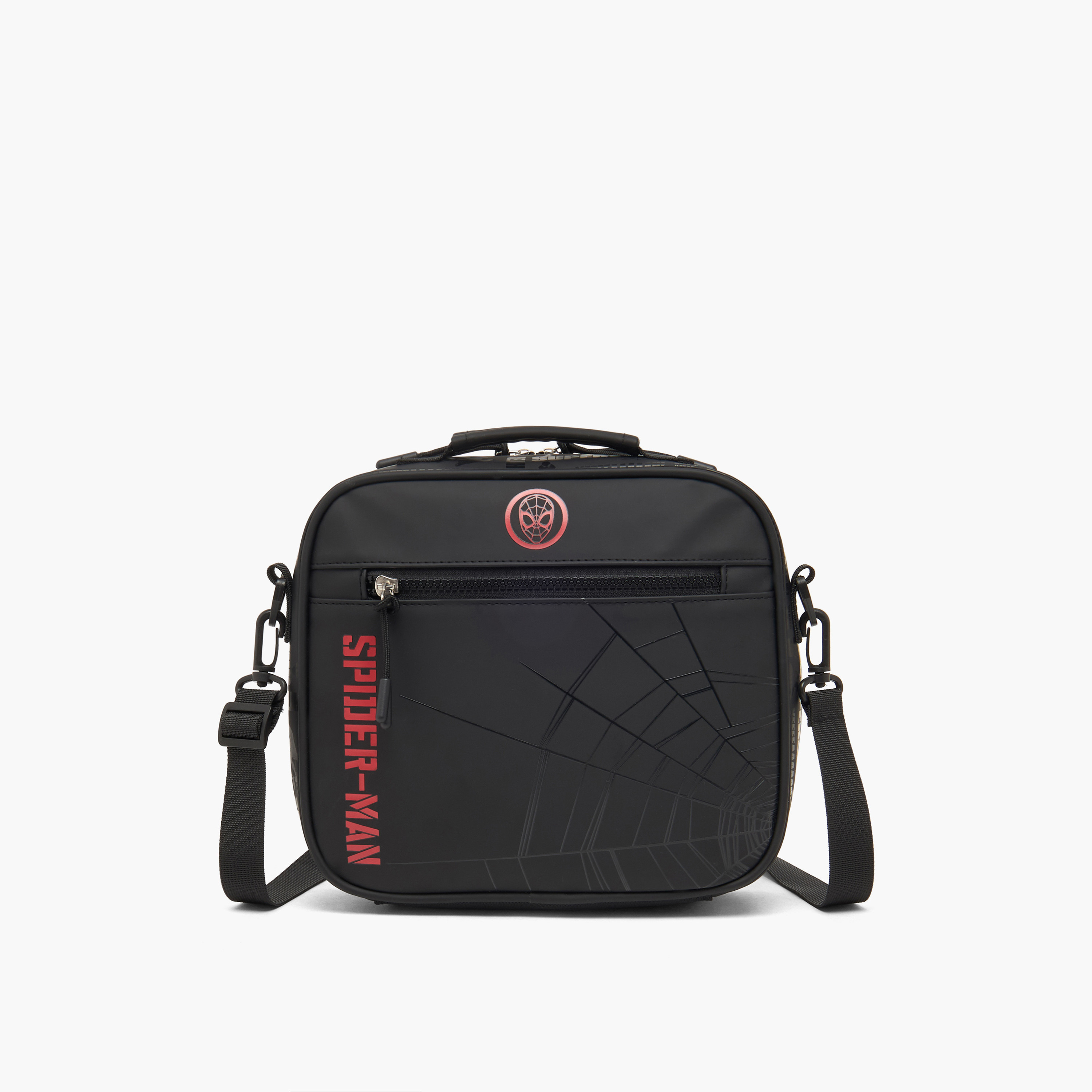 Spider-Man Print Lunch Bag for Boys 8-12 Years with Detachable Strap-school-lunchessentials-lunchbags-image-1