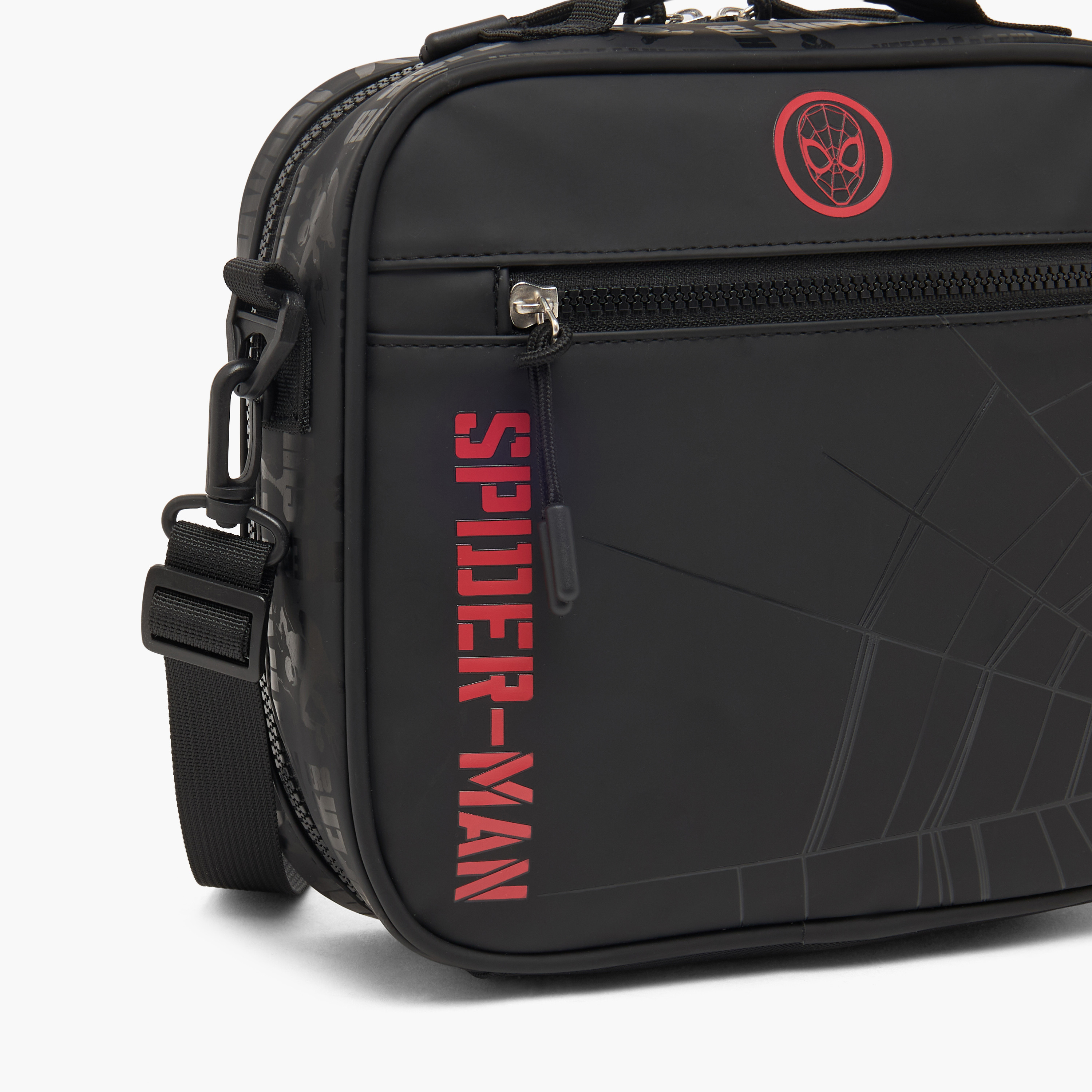 Spider-Man Print Lunch Bag for Boys 8-12 Years with Detachable Strap-school-lunchessentials-lunchbags-image-3