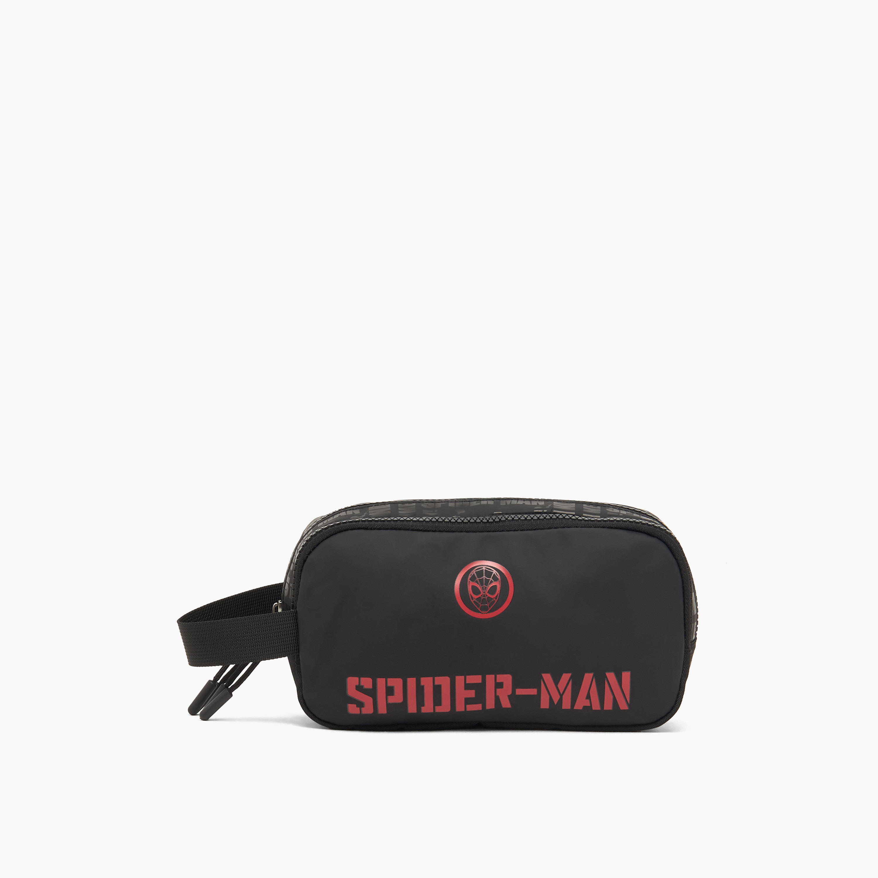 Spider-Man Print Pencil Pouch with 2 Compartments-school-stationery-pencilcases-image-1