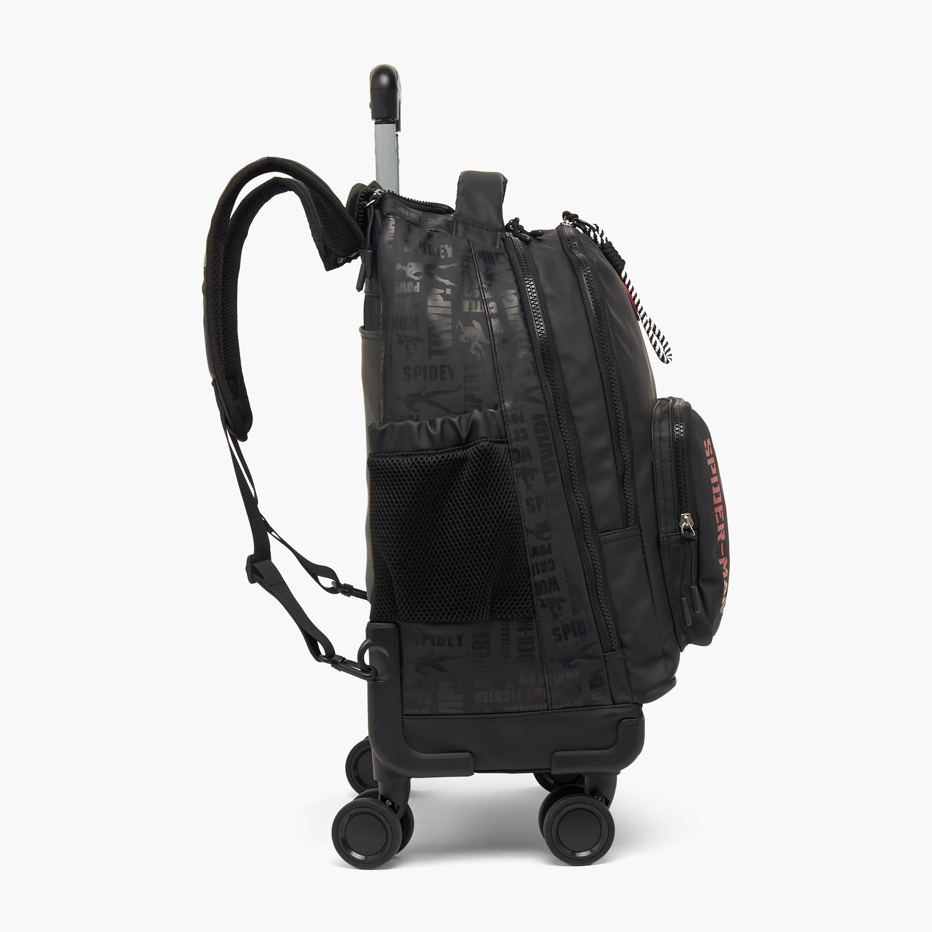 Spider-Man Print Trolley Bag for Boys 8-12 Years with Durable Wheels - 18 inches-school-bagsandbackpacks-trolleybags-image-9