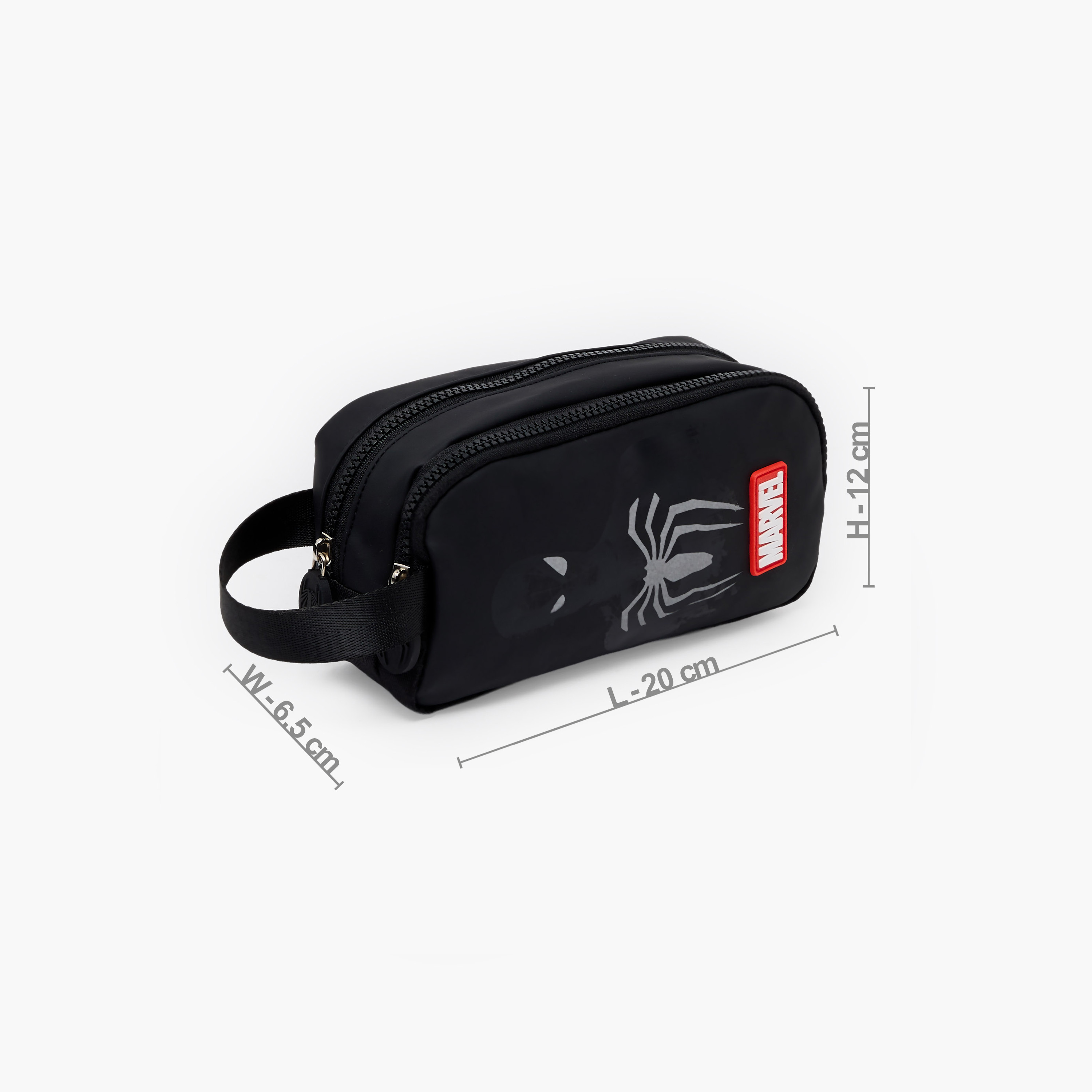 Spider-Man Print Pencil Pouch with 2 Compartments-school-stationery-pencilcases-image-4