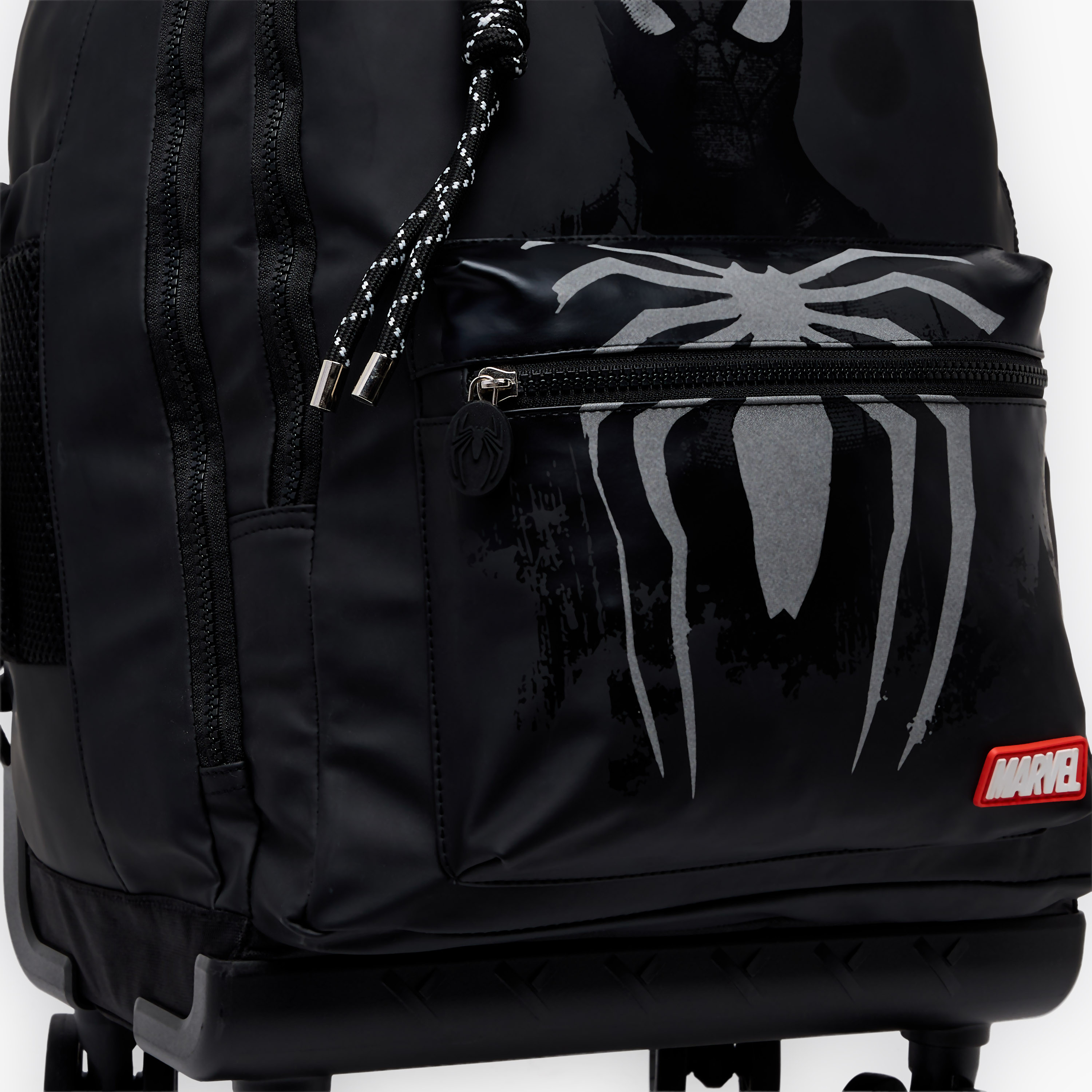 شنطة ترولي بمقبض قابل للسحب وطبعات سبايدرمان للأولاد بعمر 8-12 سنة - 18 بوصة-school-bagsandbackpacks-trolleybags-image-4