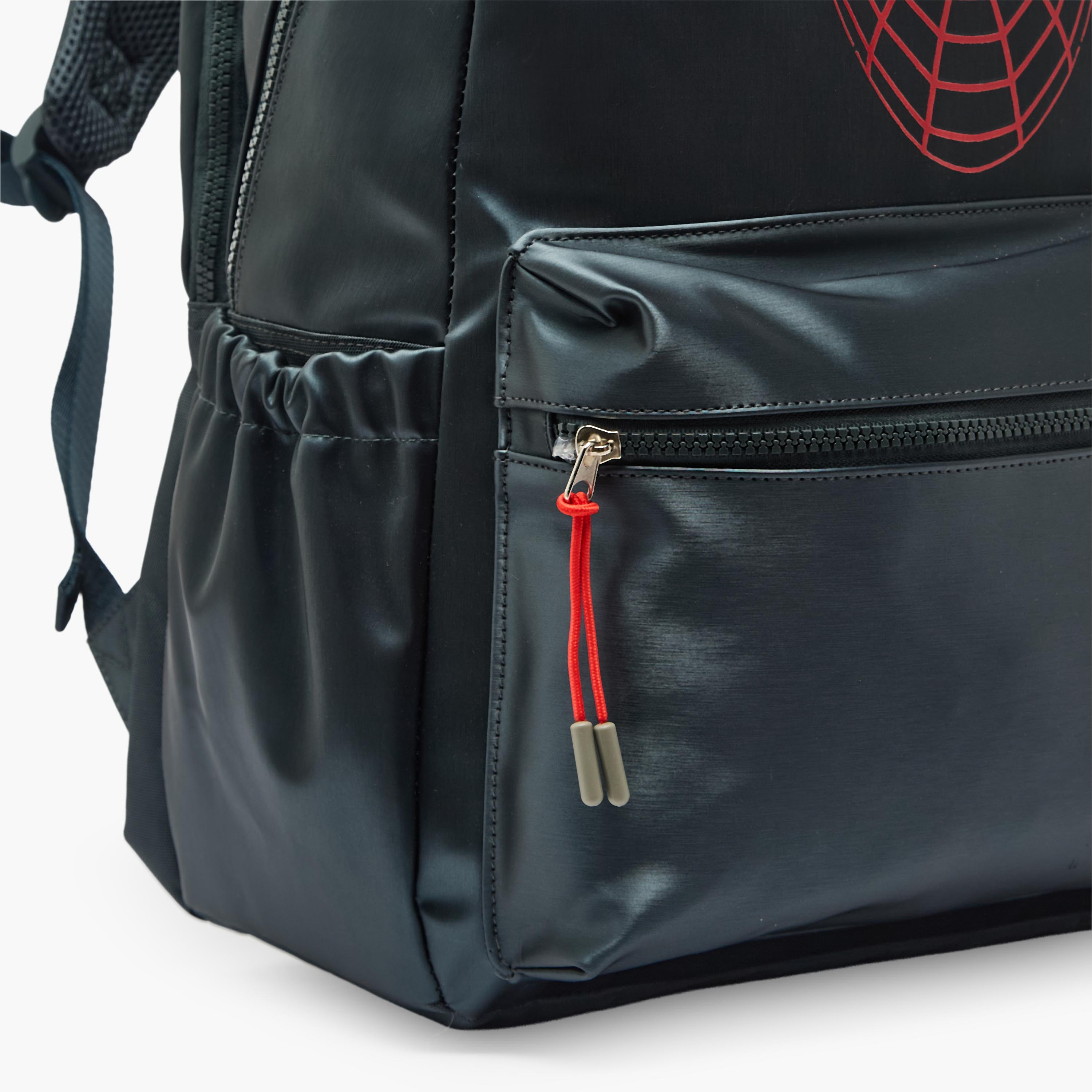 Spider-Man Print Backpack for Boys 8-13 Years with Adjustable Shoulder Straps - 17 inches-school-bagsandbackpacks-backpacks-image-3