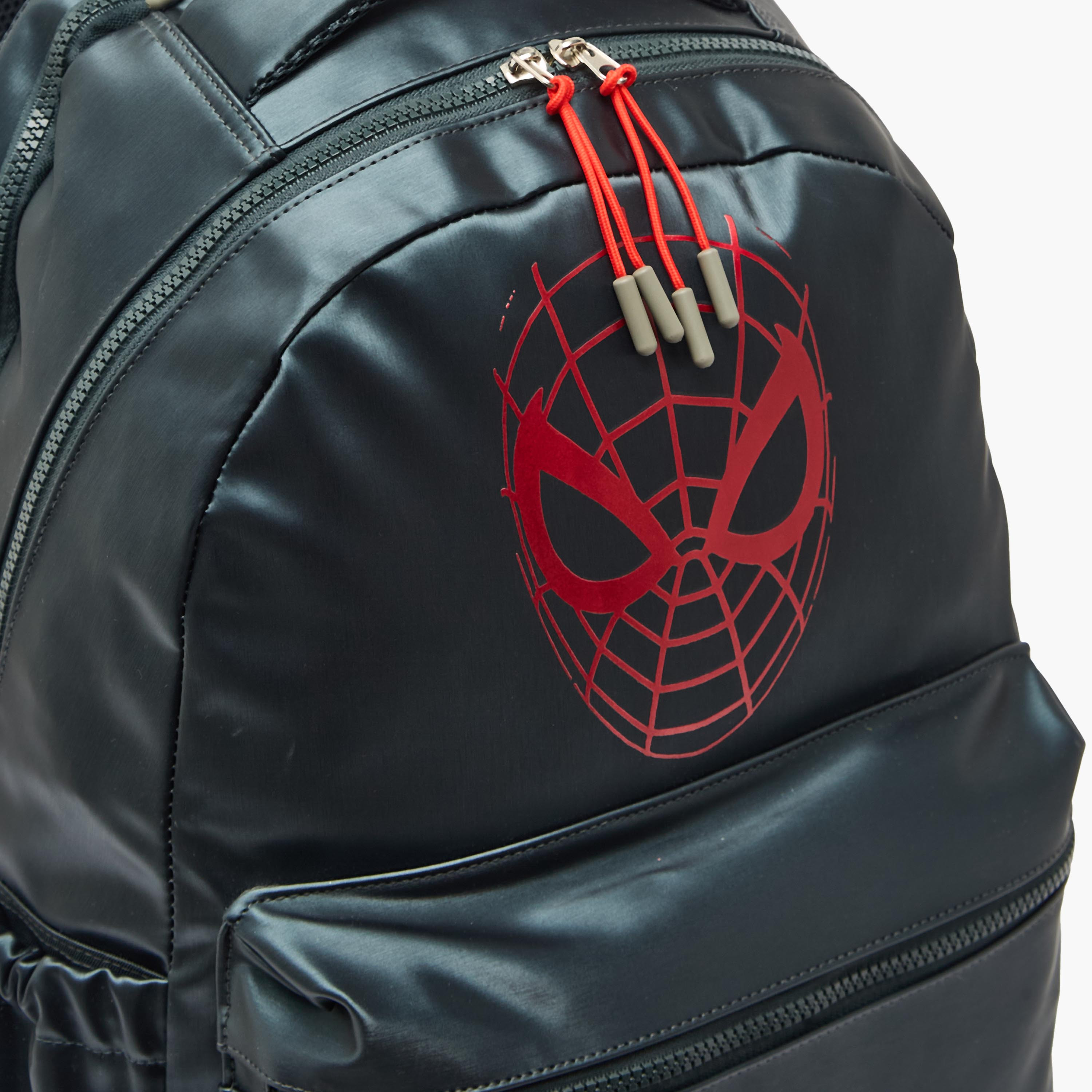 Spider-Man Print Backpack for Boys 8-13 Years with Adjustable Shoulder Straps - 17 inches-school-bagsandbackpacks-backpacks-image-4