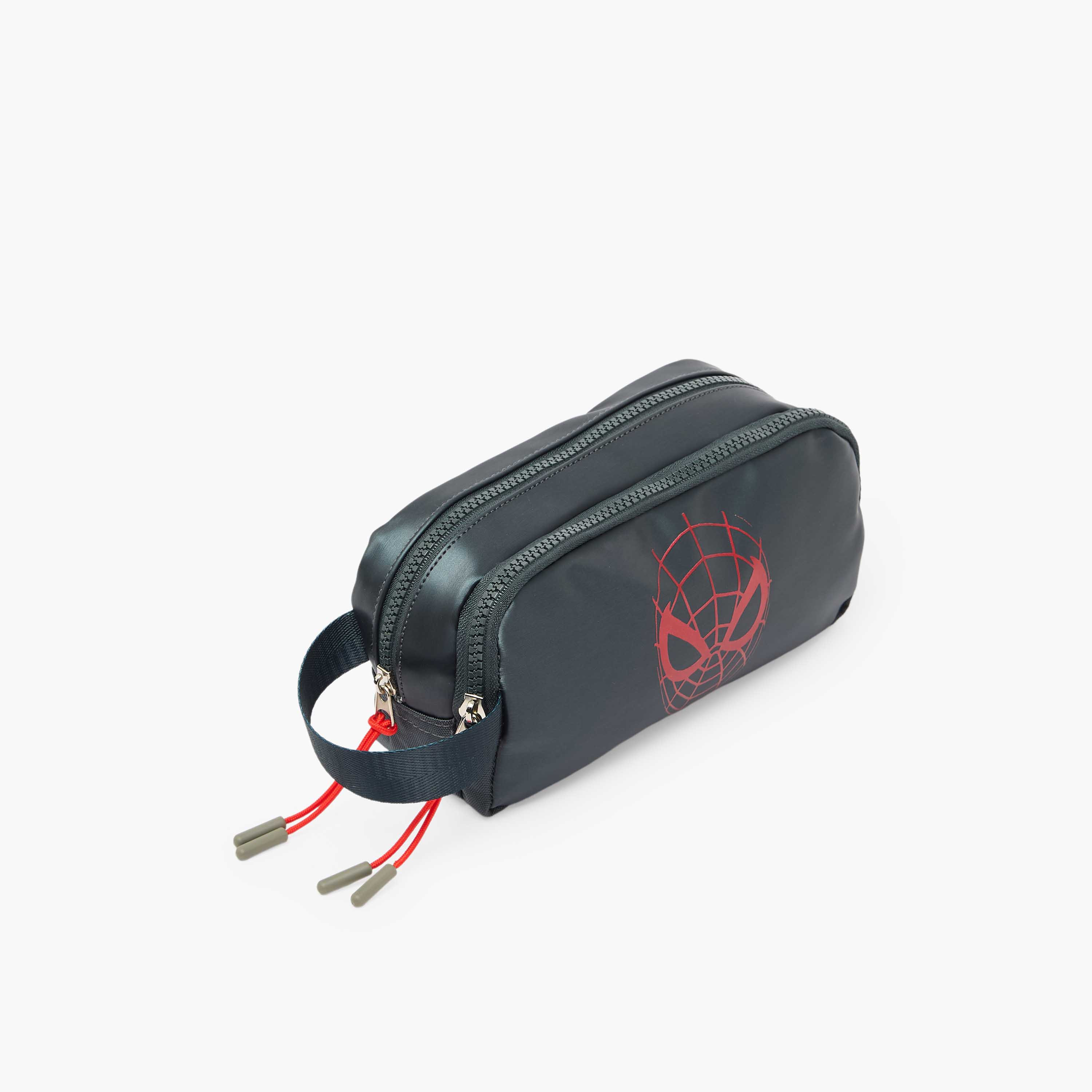 Spider-Man Print Pencil Pouch with 2 Compartments-school-stationery-pencilcases-image-3