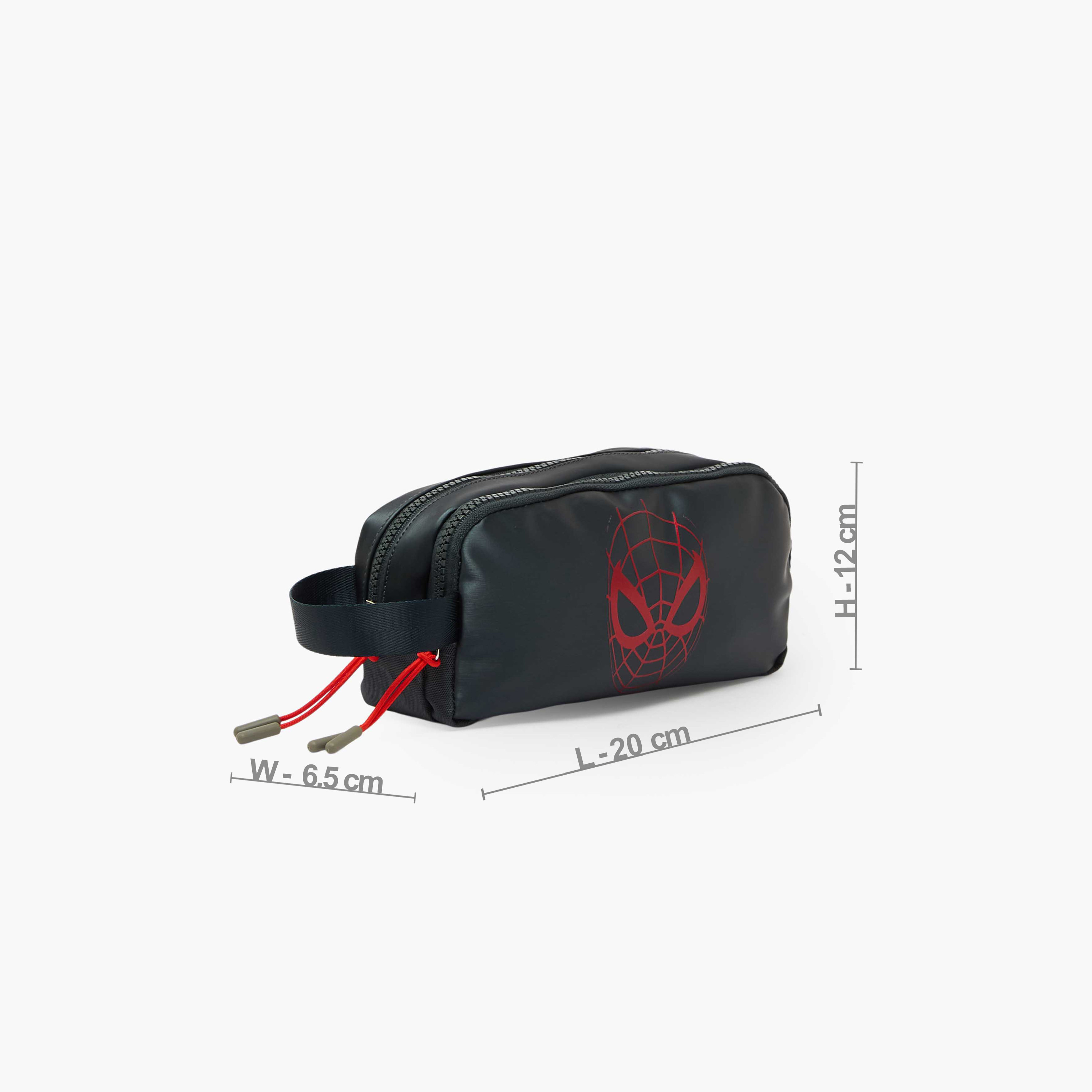 Spider-Man Print Pencil Pouch with 2 Compartments-school-stationery-pencilcases-image-4