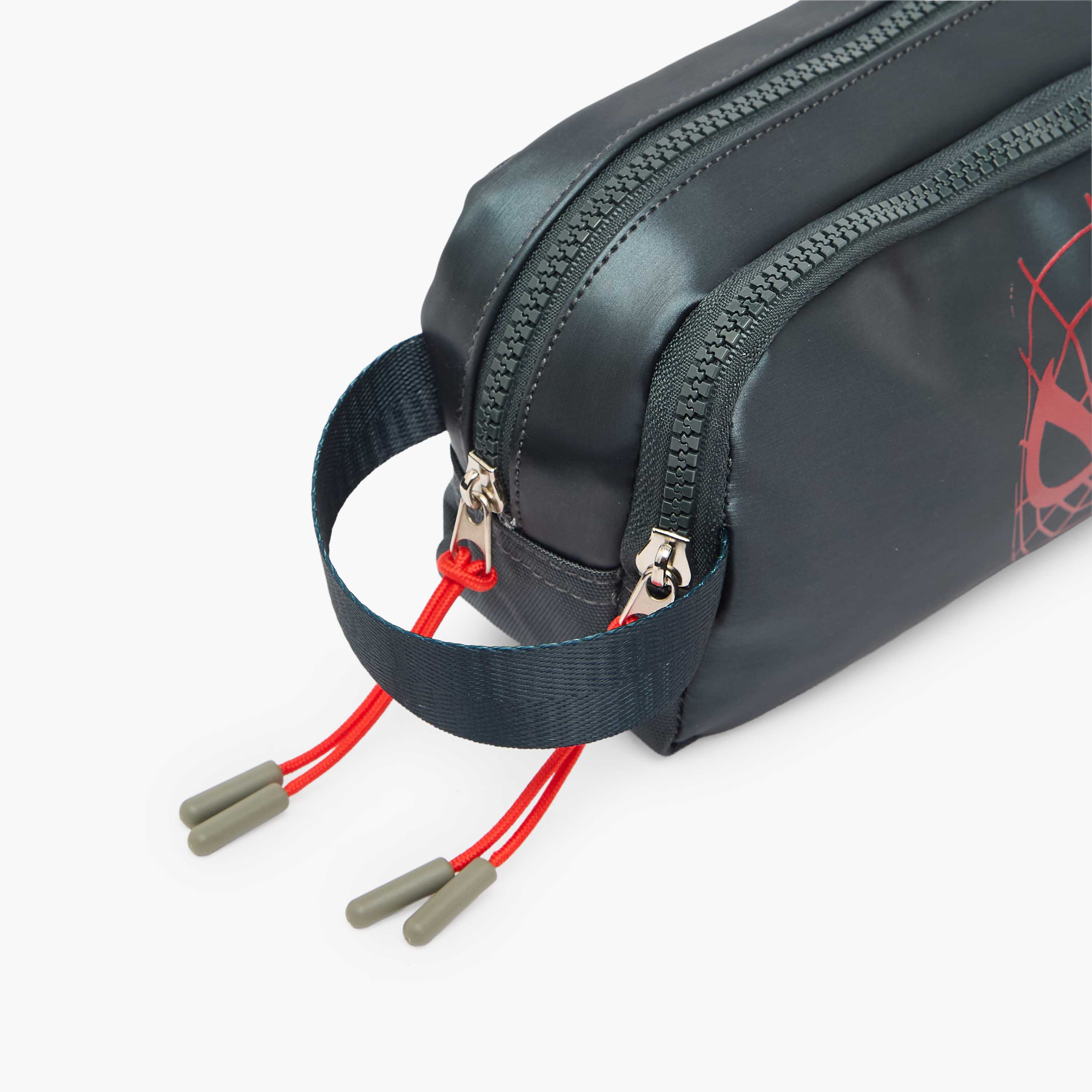Spider-Man Print Pencil Pouch with 2 Compartments-school-stationery-pencilcases-image-6