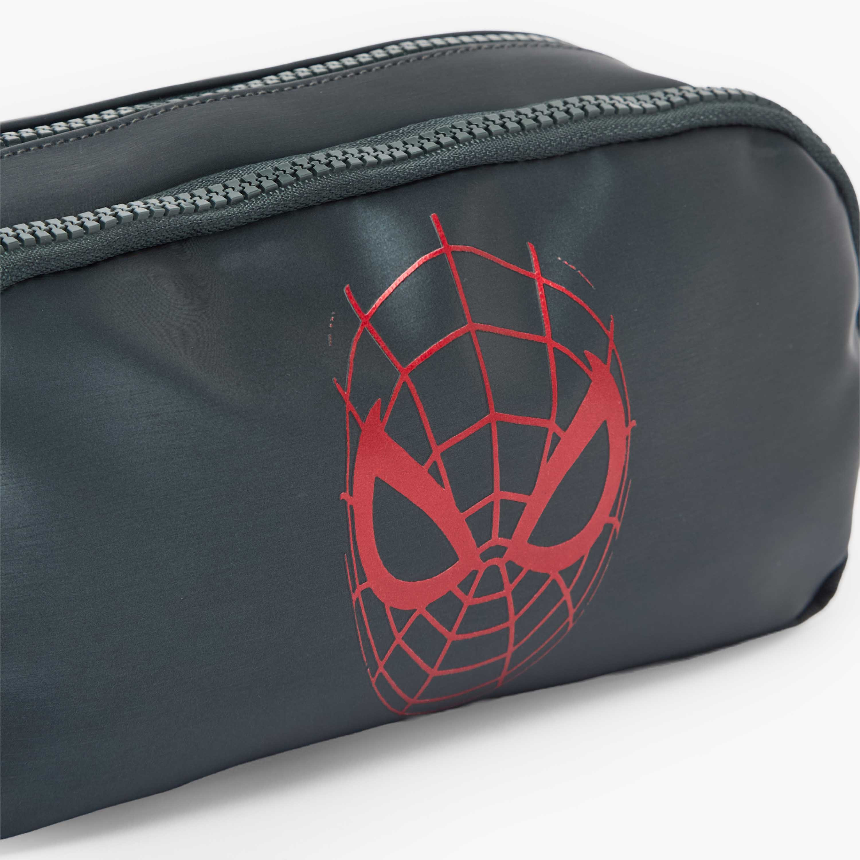 Spider-Man Print Pencil Pouch with 2 Compartments-school-stationery-pencilcases-image-7