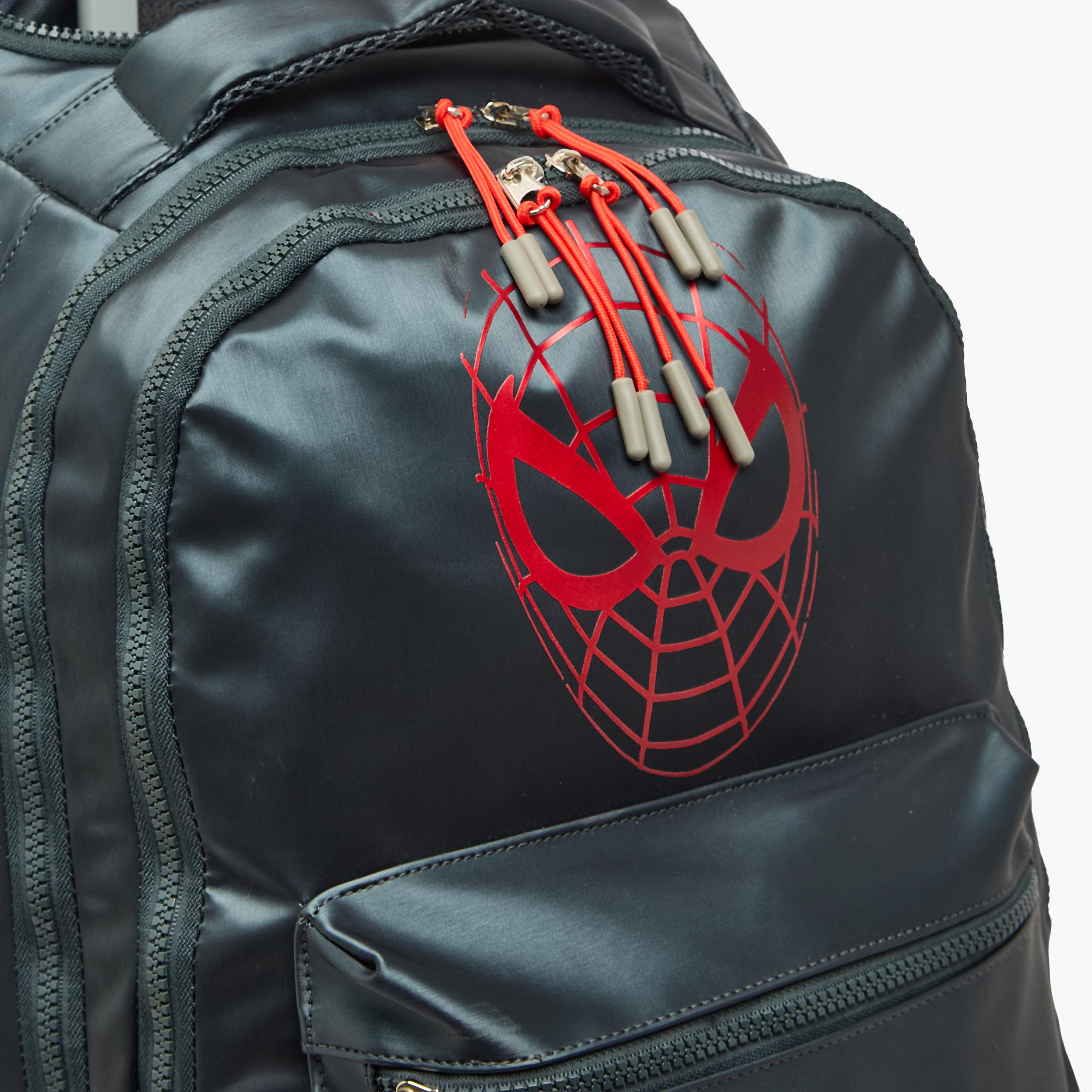شنطة ترولي بحمّالات قابلة للتعديل وطبعات سبايدر مان للأولاد 8-12 سنة - 18 بوصة-school-bagsandbackpacks-trolleybags-image-5