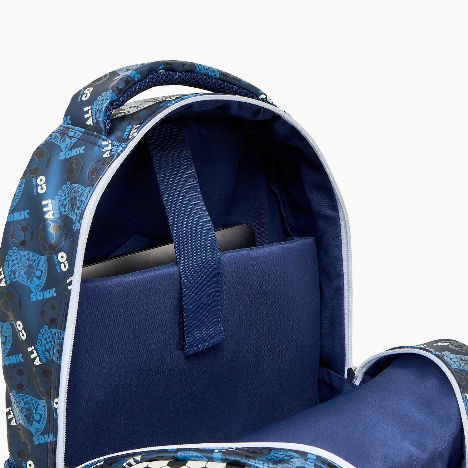 شنطة ظهر بطبعة سونيك ذا هيدجهوج للأولاد من 5-8 سنوات مع أحزمة مبطنة - 16 بوصة-school-bagsandbackpacks-backpacks-image-4