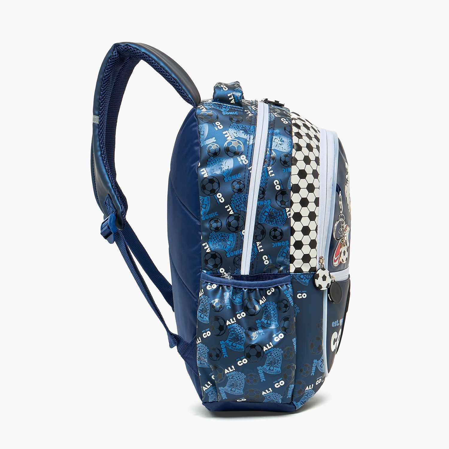 شنطة ظهر بطبعة سونيك ذا هيدجهوج للأولاد من 5-8 سنوات مع أحزمة مبطنة - 16 بوصة-school-bagsandbackpacks-backpacks-image-6