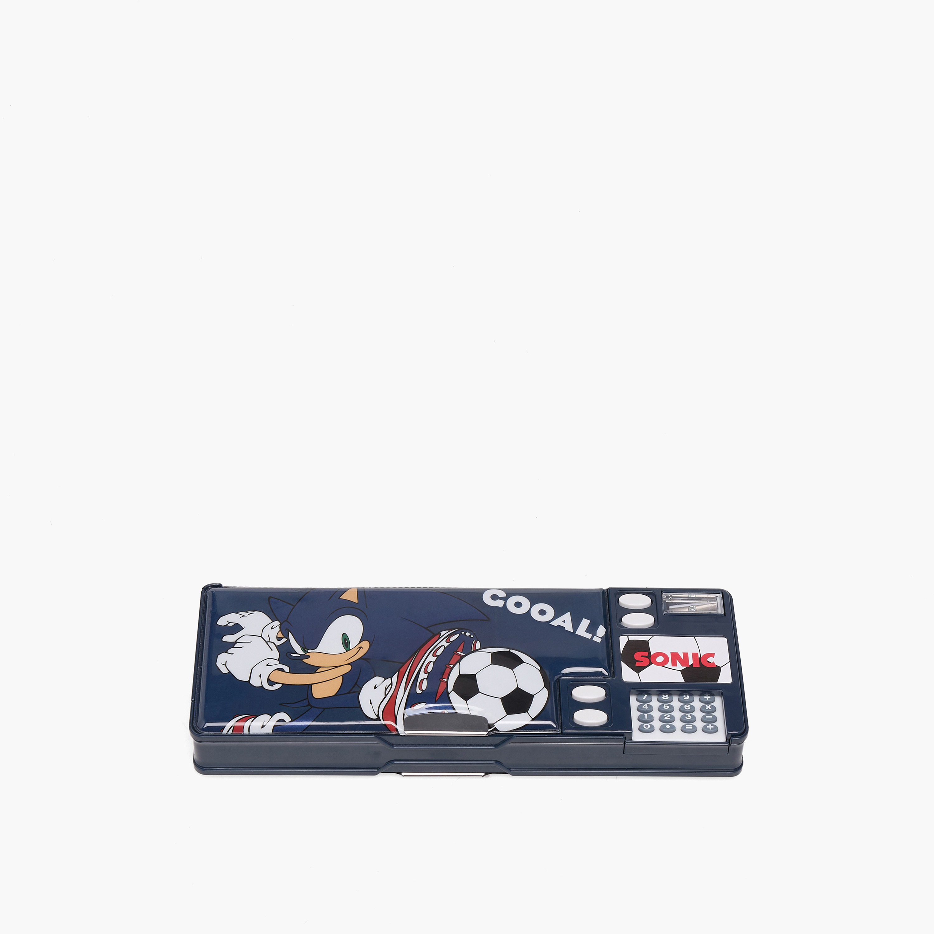 SEGA Sonic Print Pencil Case with Magnetic Flap Closure-school-stationery-pencilcases-image-1